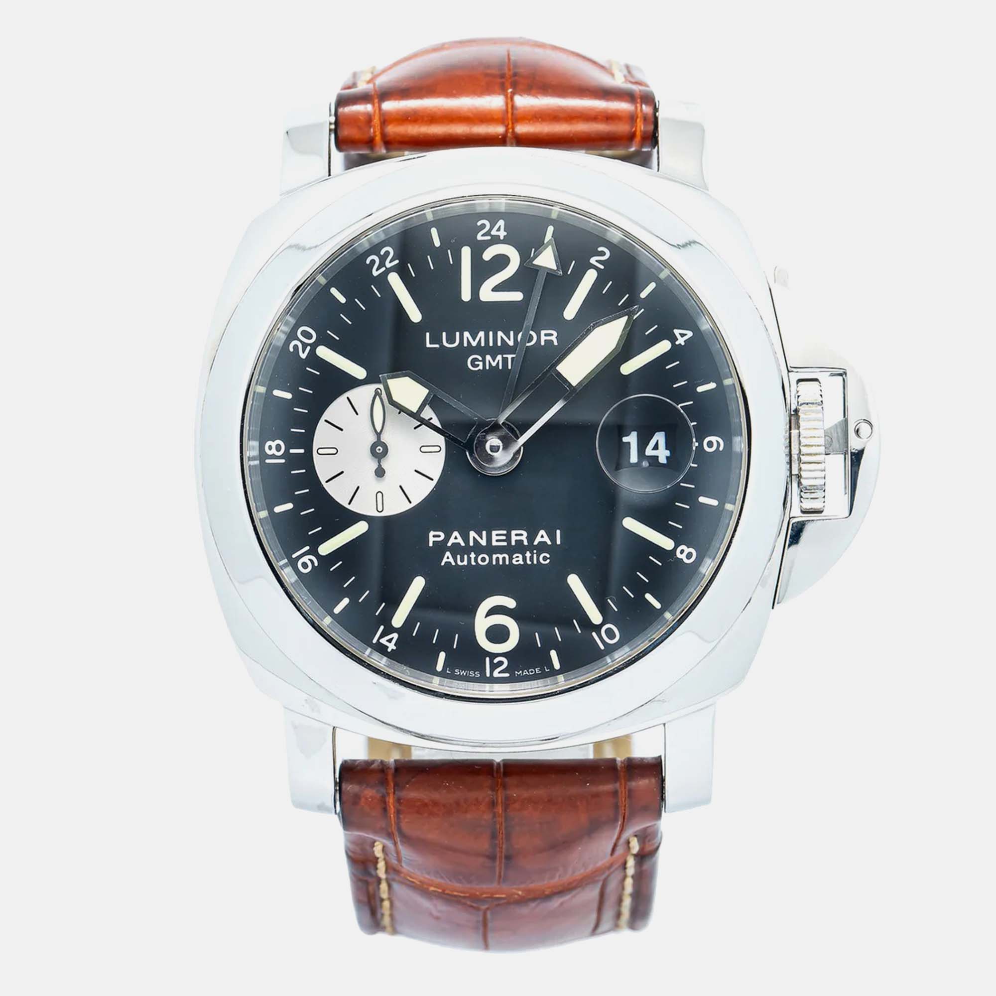 Stainless Steel Luminor PAM00088 Automatic Men's Wristwatch 44 mm - Panerai - Modalova