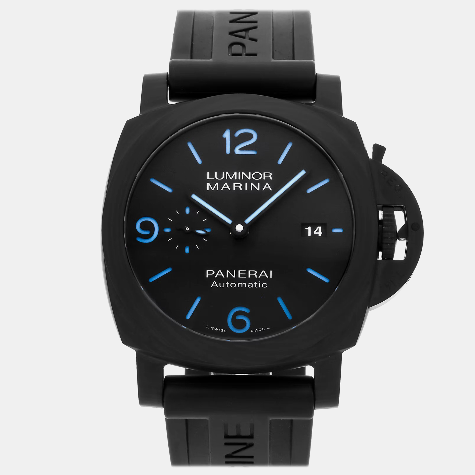 Pre-Owned Panerai Luminor Marina PAM 1661 Automatic Black Carbotech Men's Wristwatch 44 mm
Pre-Owned Panerai Luminor Marina PAM 1661 Automatic Black Carbotech Men's Wristwatch 44 mm