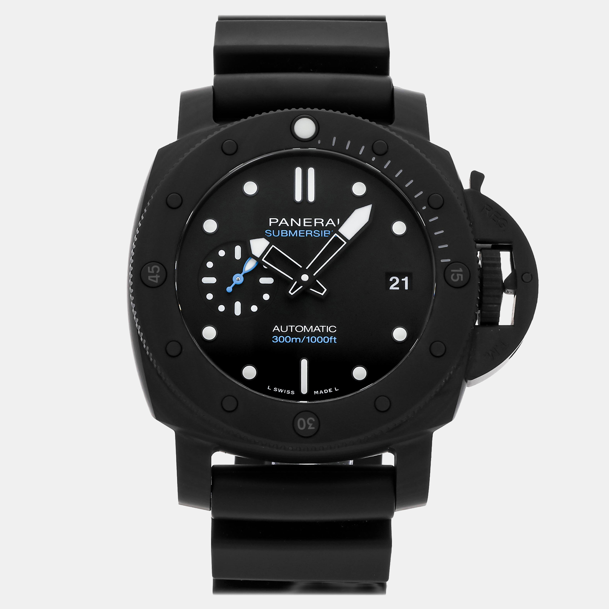 Pre-Owned Panerai Submersible PAM 1231 Automatic 42 mm, Black
Pre-Owned Panerai Submersible PAM 1231 Automatic 42 mm, Black
