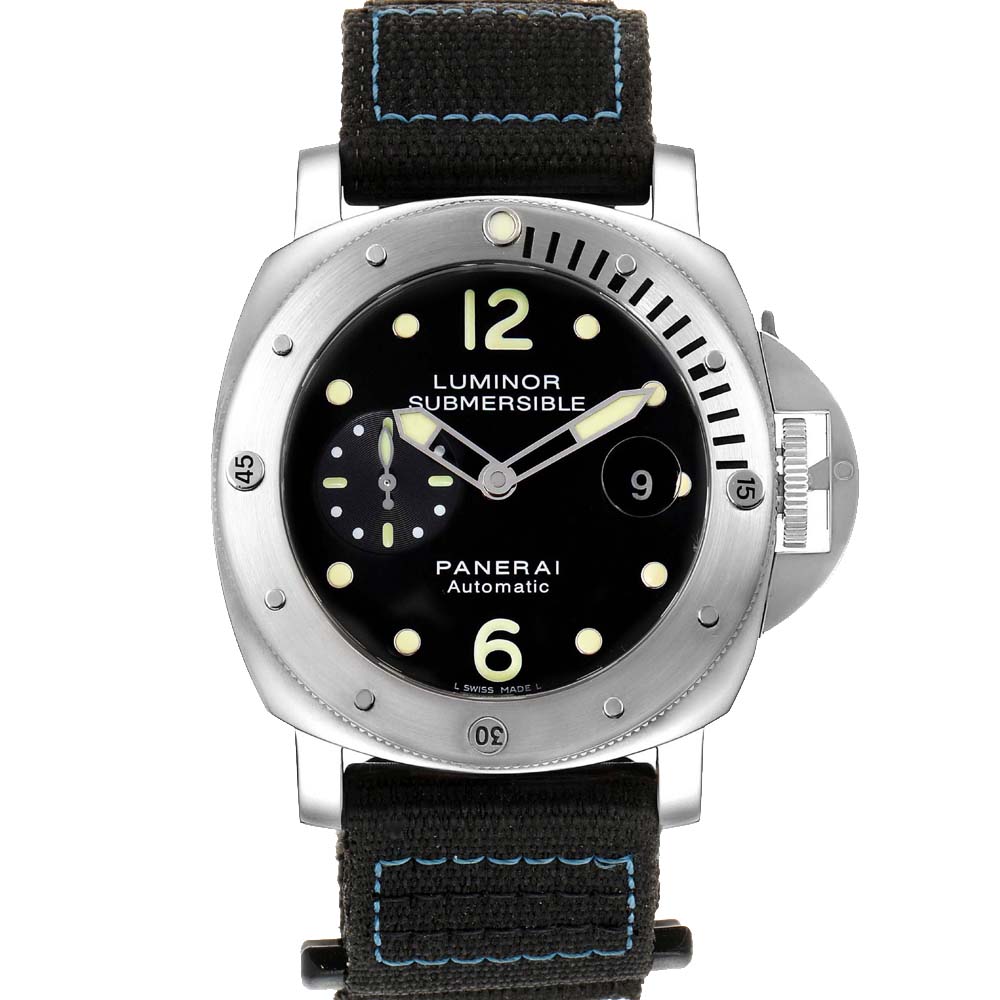 Panerai Black Titanium Luminor Submersible PAM00024 Men's Wristwatch 44 MM