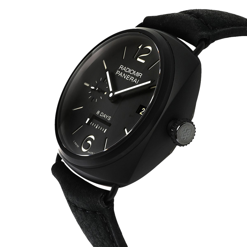 Panerai Black Ceramic And Titanium Radiomir 8 Day PAM00384 Men's Wristwatch 45 MM
Panerai Black Ceramic And Titanium Radiomir 8 Day PAM00384 Men's Wristwatch 45 MM