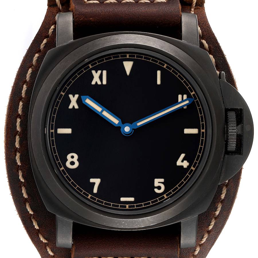 Panerai Black Titanium Luminor Base Luminor 1950 PAM00779 Men's Wristwatch 44 Mm