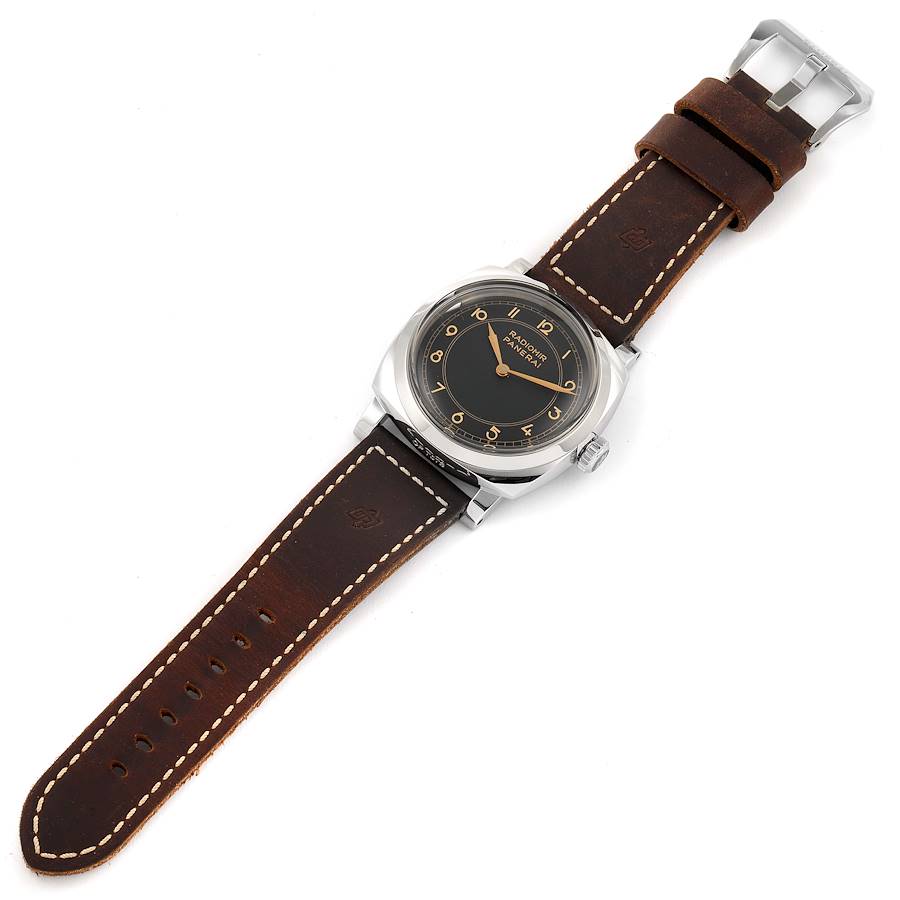 Panerai Brown Stainless Steel Radiomir PAM00790 Manual Winding Men's Wristwatch 47 Mm