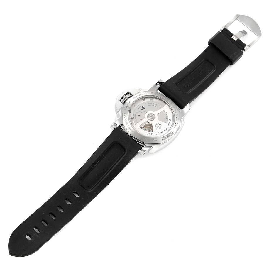 Panerai Black Stainless Steel Luminor PAM00535 Automatic Men's Wristwatch 42 Mm