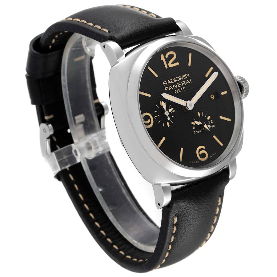 Panerai Black Stainless Steel Radiomir PAM00628 Automatic Men's Wristwatch 45 Mm