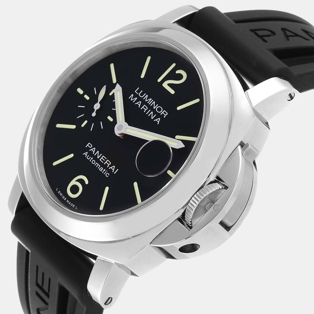 Panerai Black Stainless Steel Luminor PAM01104 Automatic Men's Wristwatch 44 mm
Panerai Black Stainless Steel Luminor PAM01104 Automatic Men's Wristwatch 44 mm