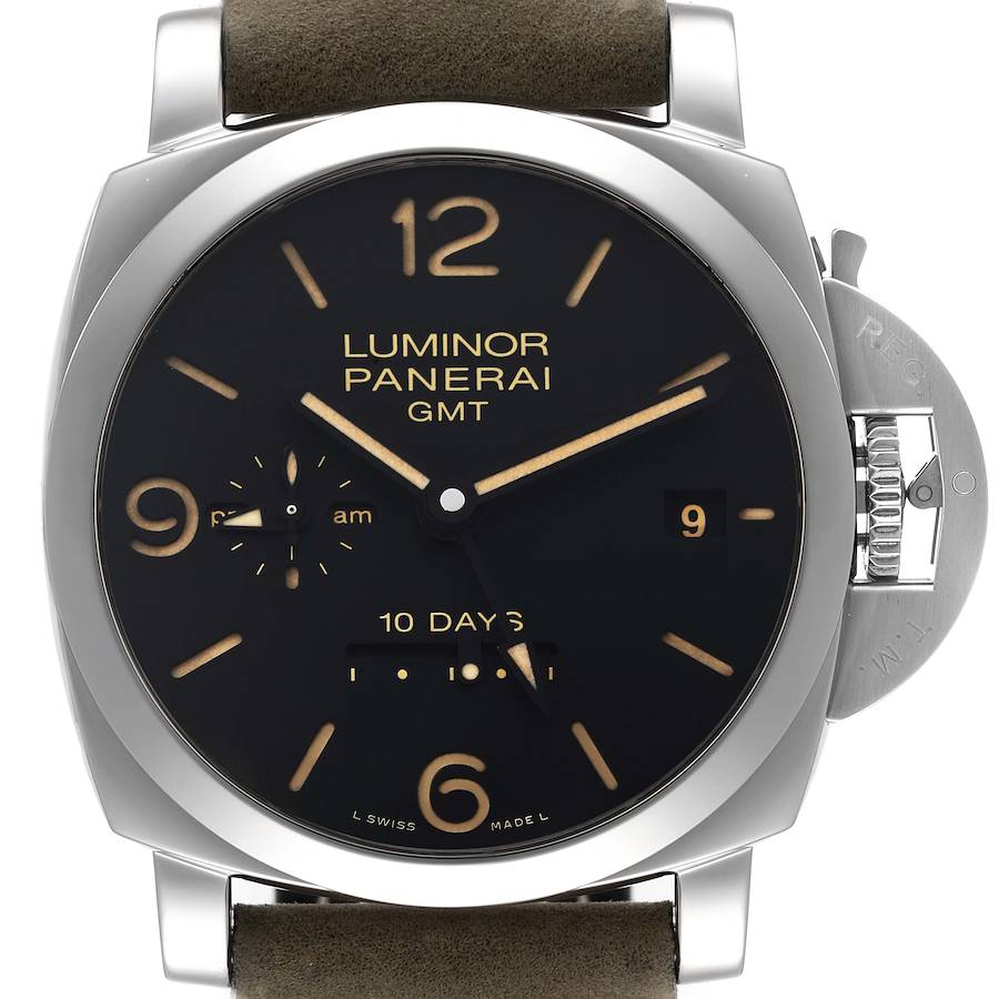 Panerai Black Stainless Steel Luminor PAM00533 Automatic Men's Wristwatch 44 Mm