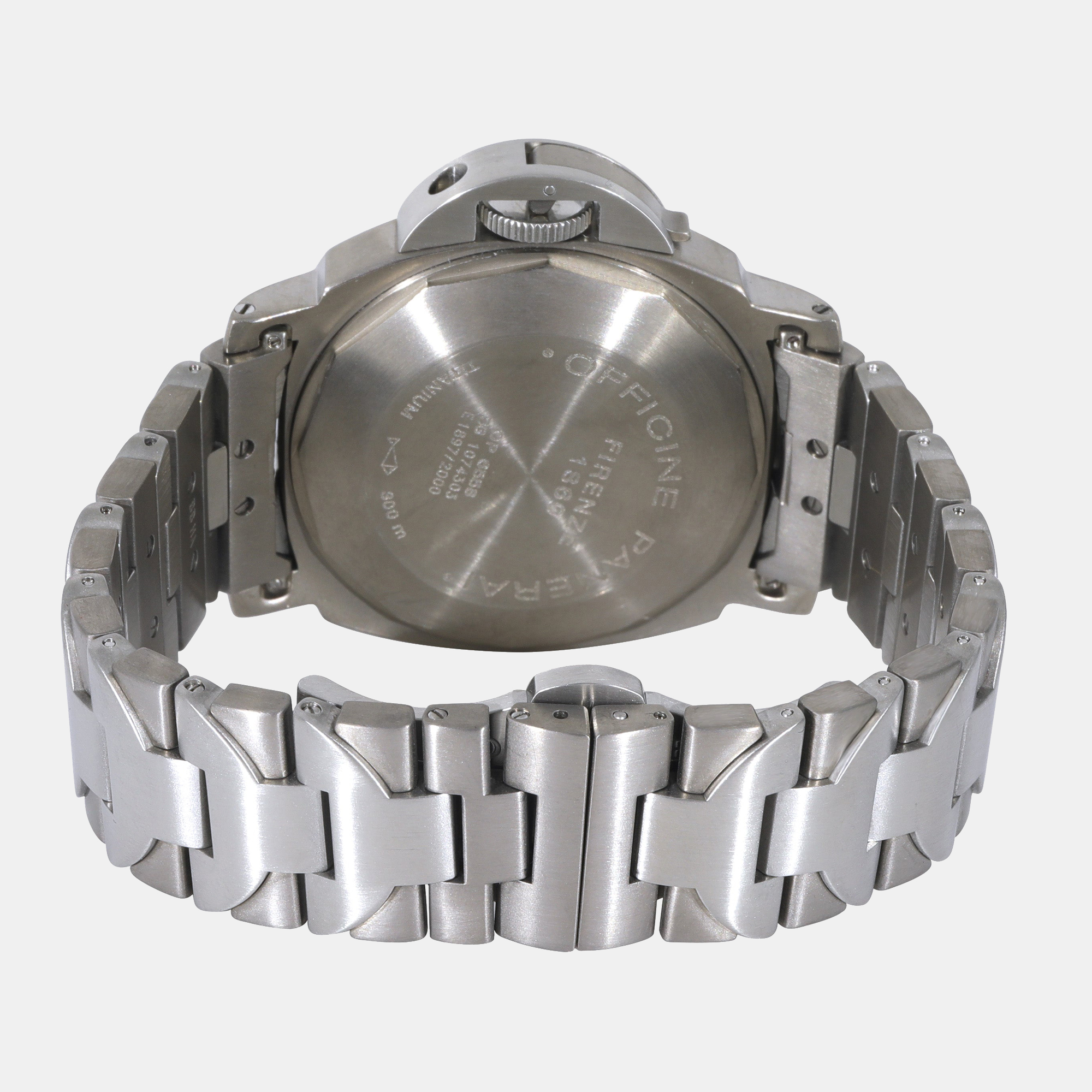 Panerai Grey Titanium Luminor Marina PAM00091 Automatic Men's Wristwatch 44 Mm