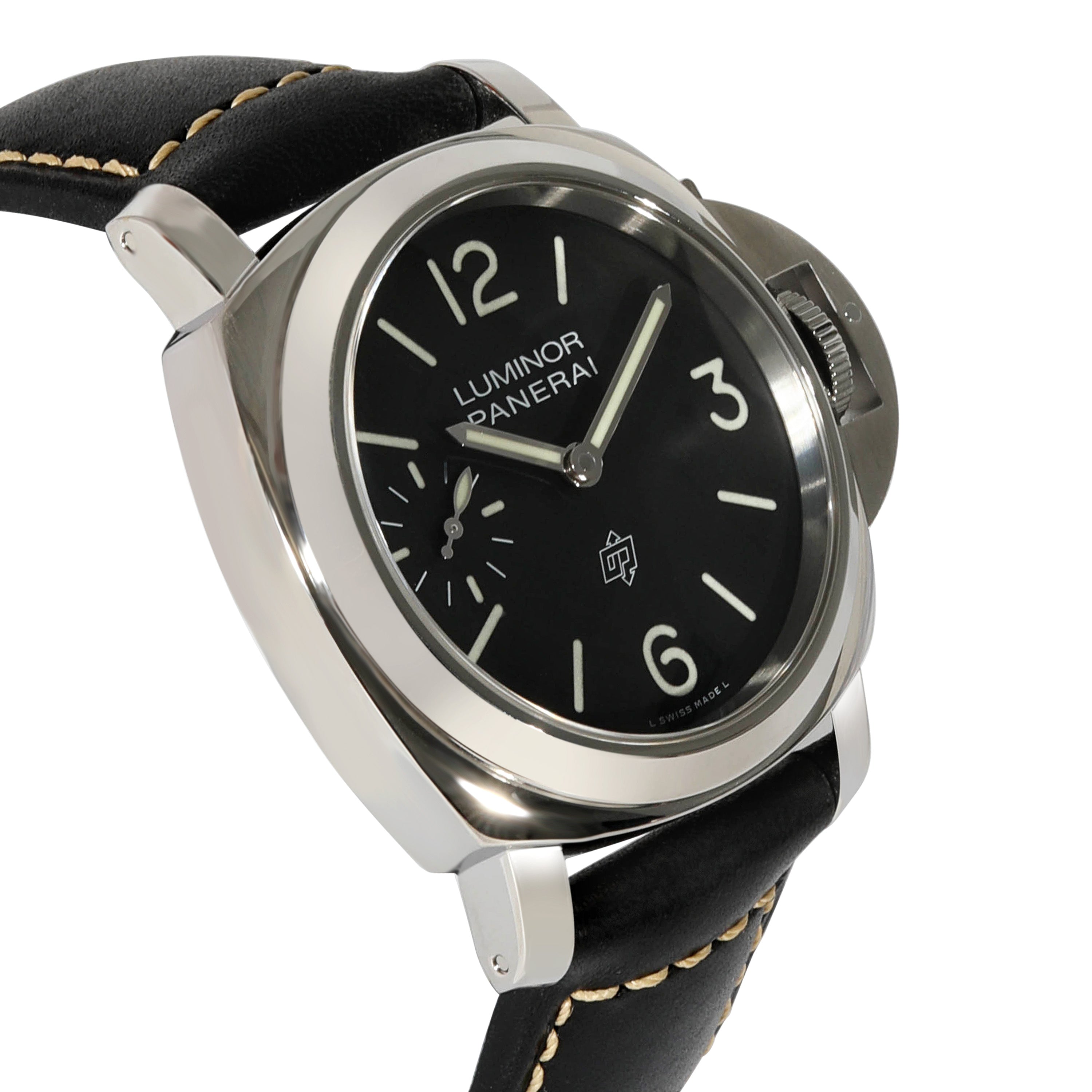 Panerai Black Stainless Steel Luminor PAM01084 Automatic Men's Wristwatch 44 Mm