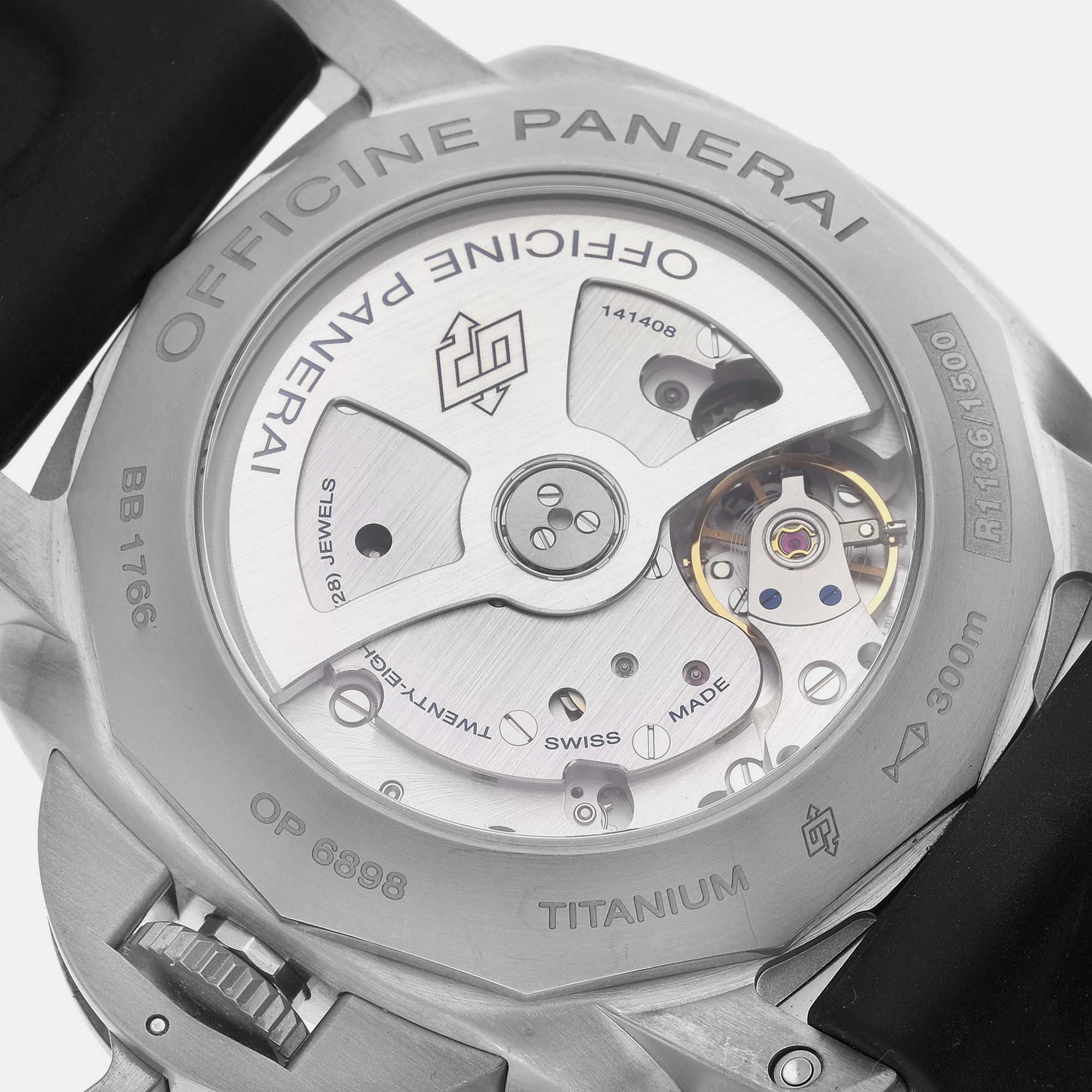 Panerai Brown Titanium Luminor PAM00351 Automatic Men's Wristwatch 44 Mm