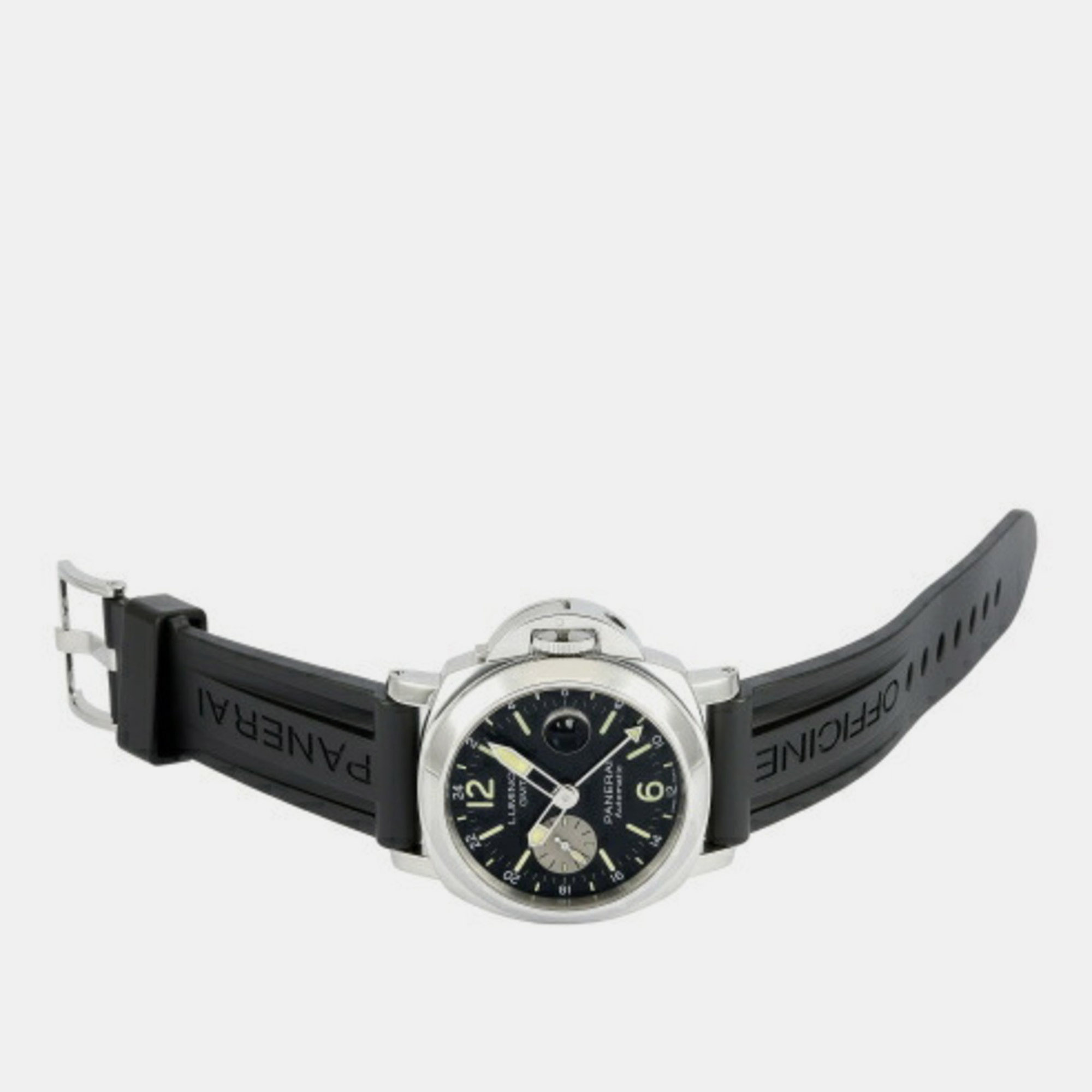 Panerai Black Stainless Steel Luminor PAM01088 Automatic Men's Wristwatch 44 Mm