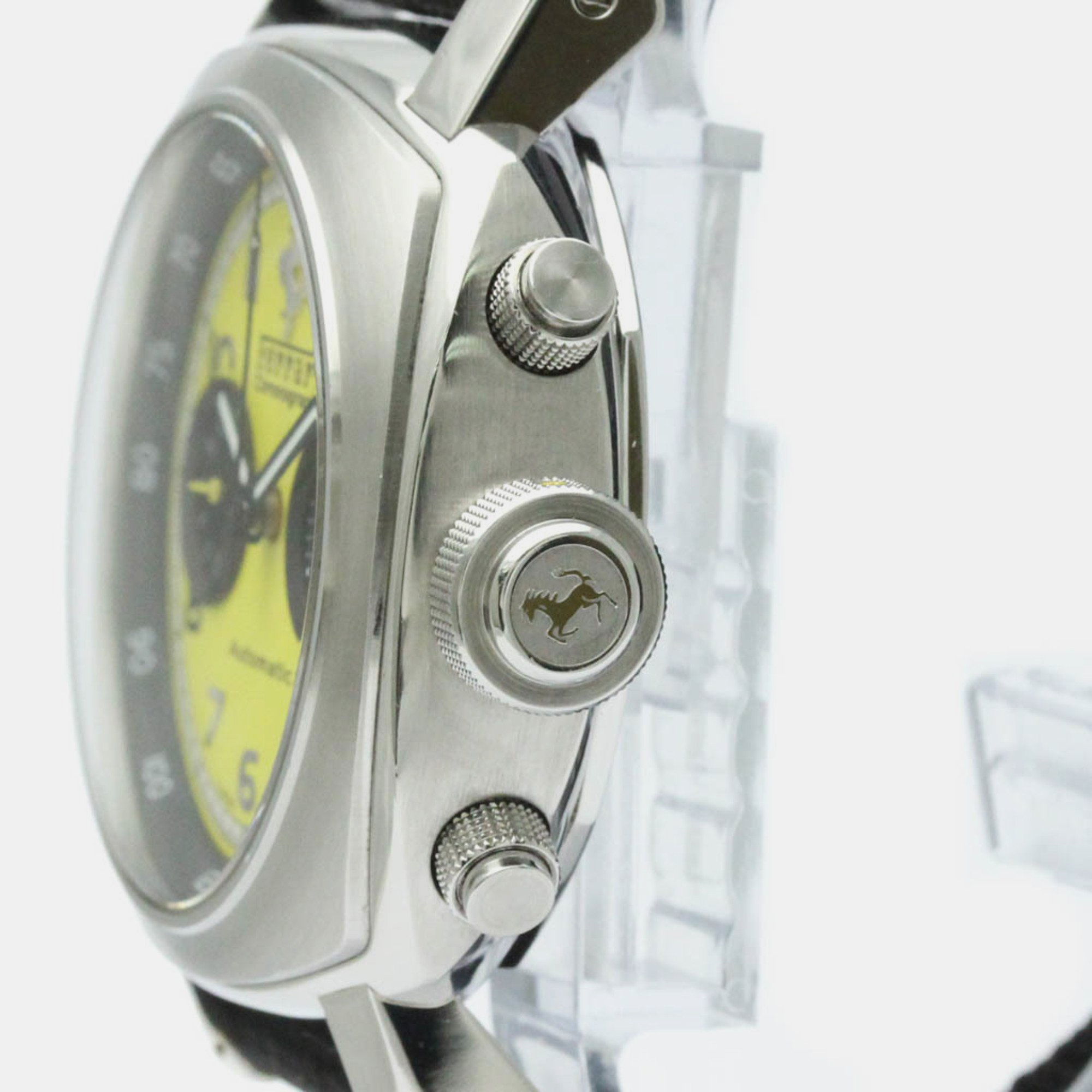 Panerai Yellow Stainless Steel Ferrari FER00011 Automatic Men's Wristwatch 44 Mm