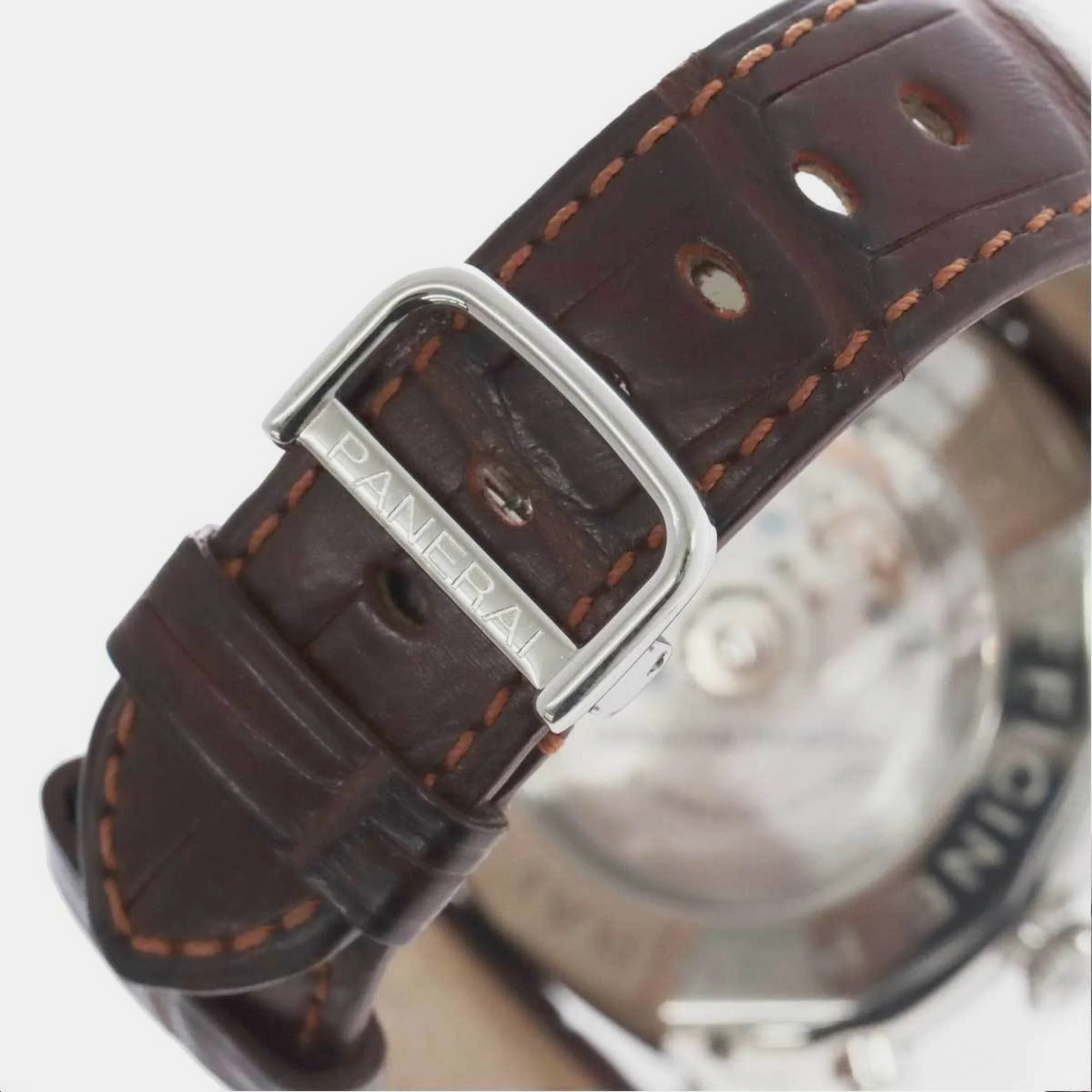Panerai Black Stainless Steel Radiomir PAM00214 Automatic Men's Wristwatch 45 Mm