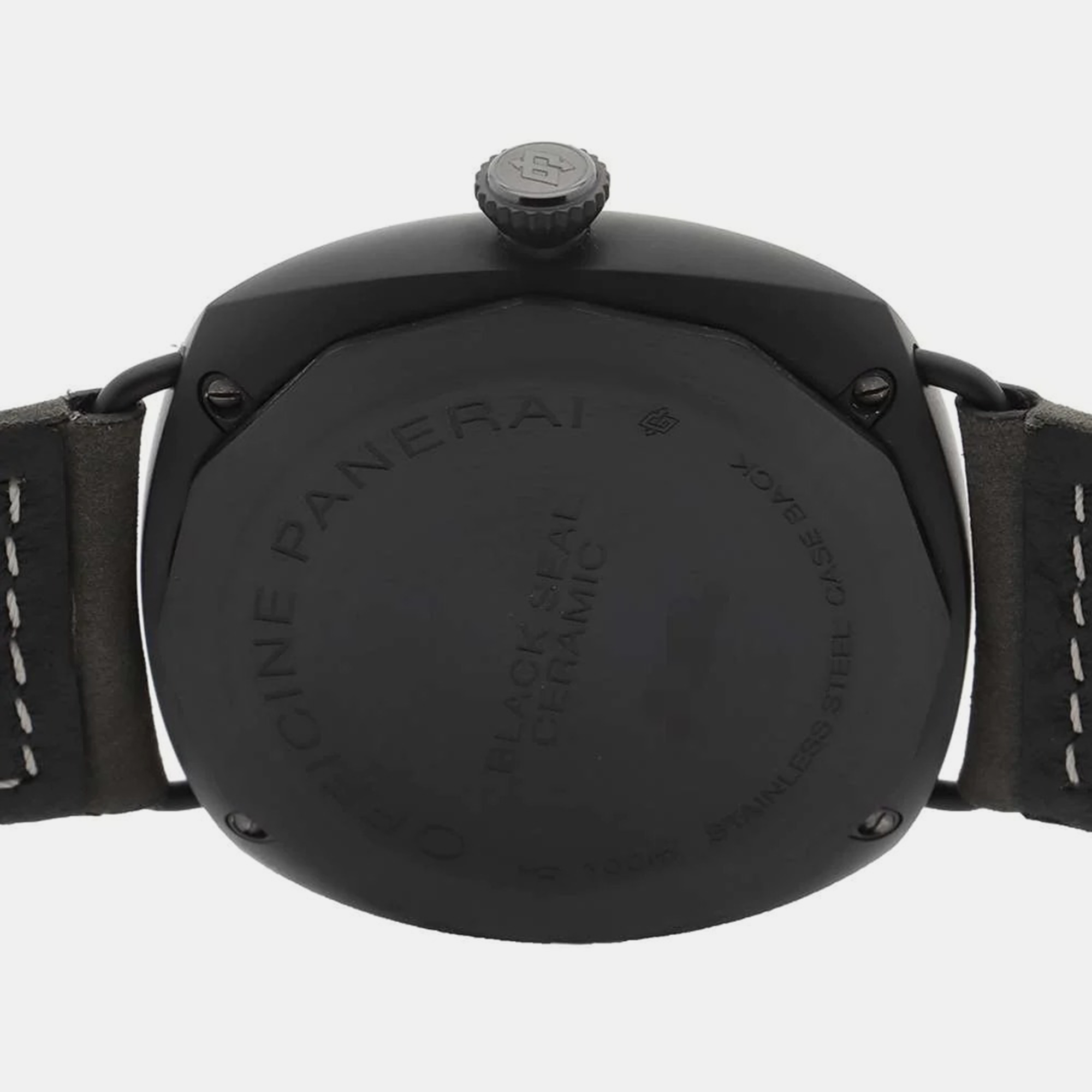 Panerai Black Ceramic Radiomir PAM00643 Manual Winding Men's Wristwatch 45 Mm