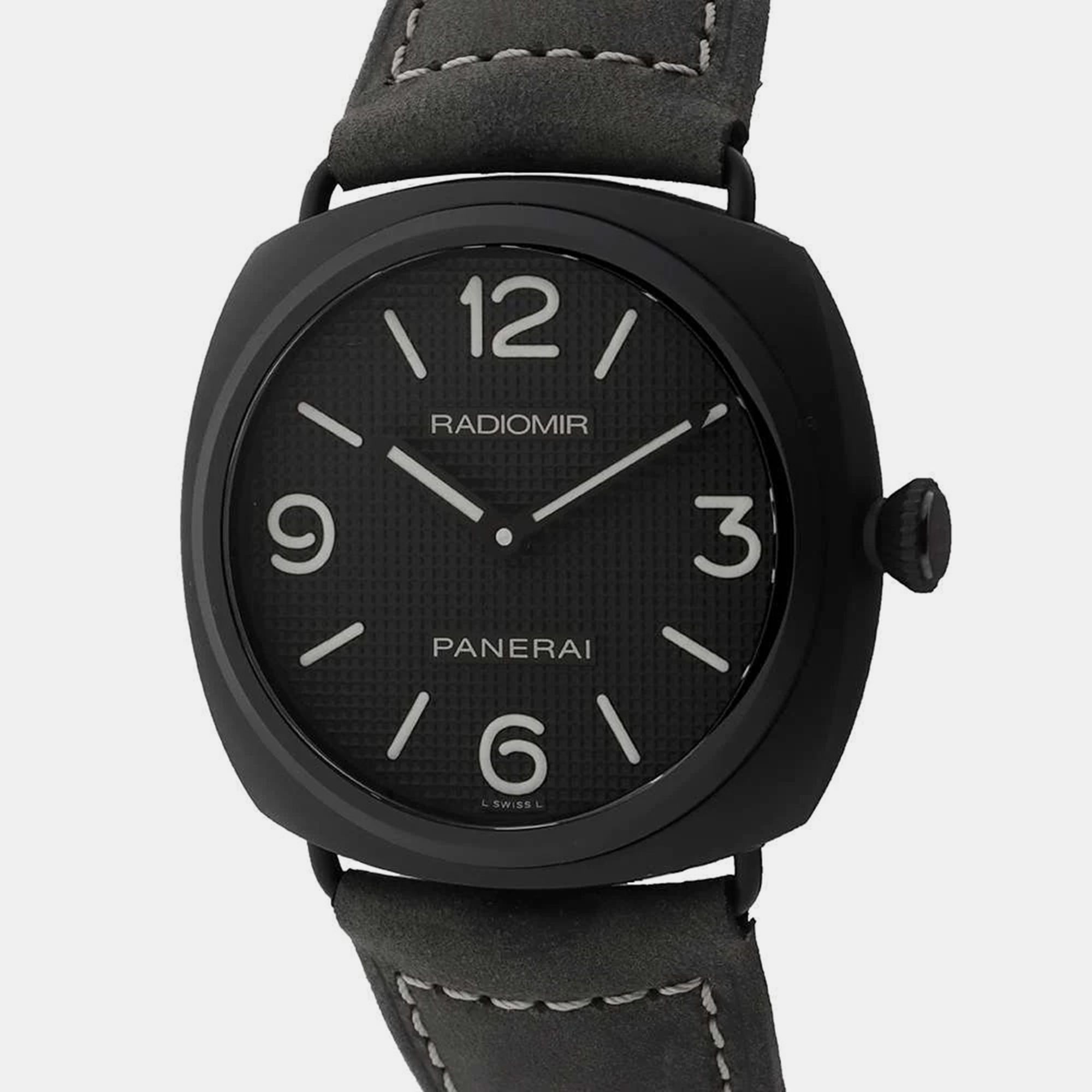 Panerai Black Ceramic Radiomir PAM00643 Manual Winding Men's Wristwatch 45 Mm