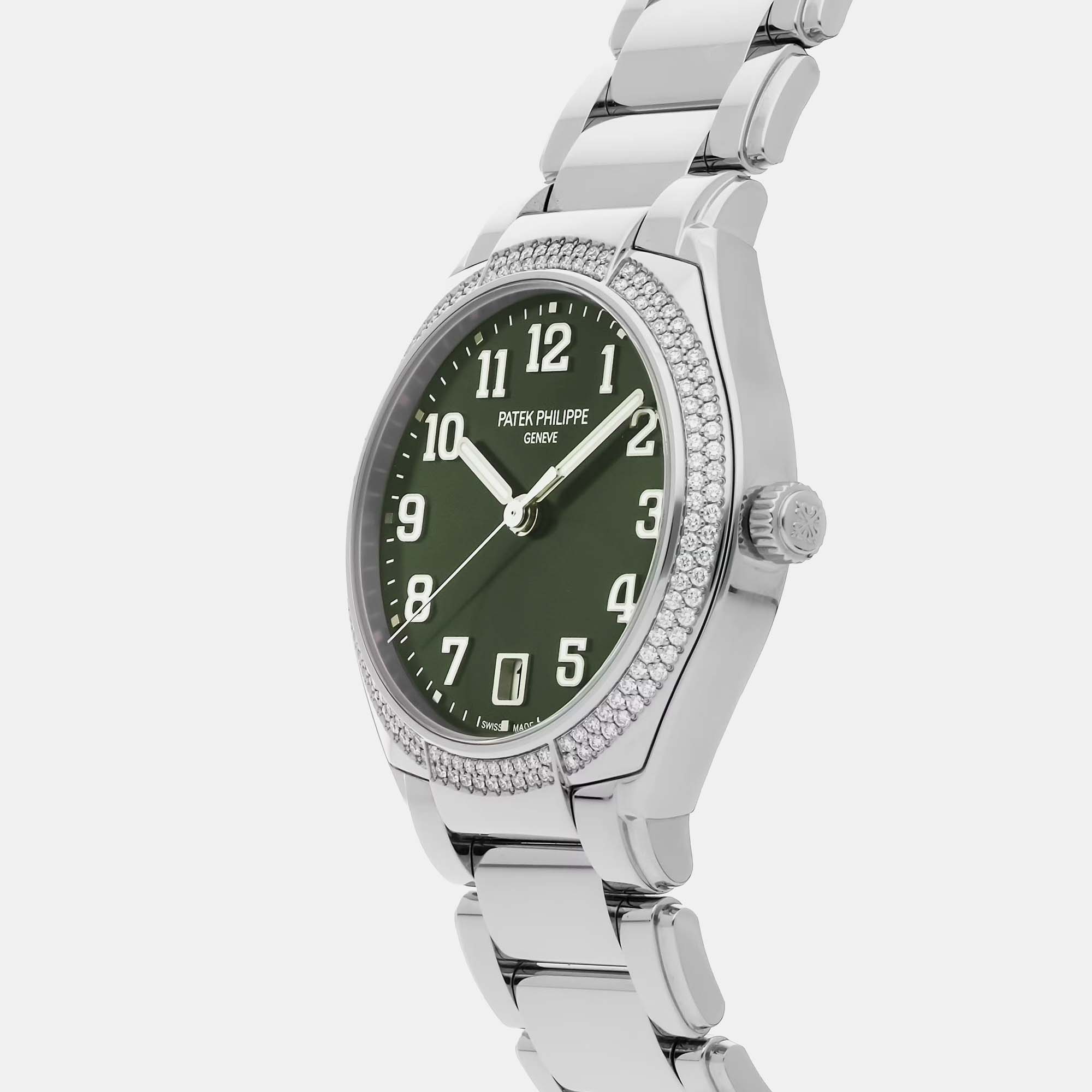 Patek Philippe Green Stainless Steel Twenty-4 7300/1200A-011 Automatic Men's Wristwatch 36 Mm