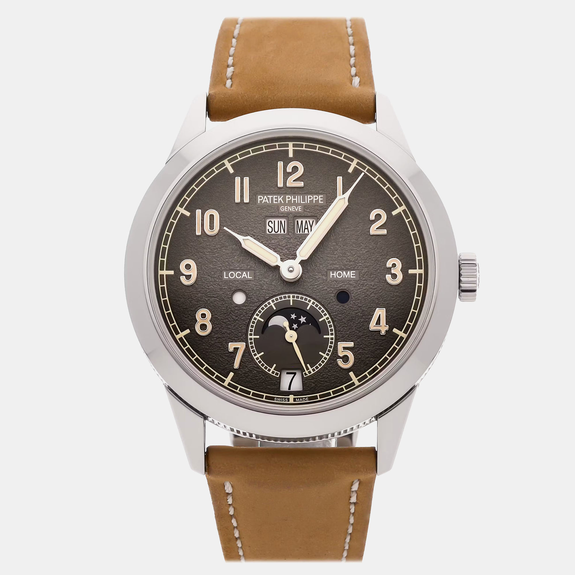 Pre-Owned Patek Philippe Complications Annual Calendar Travel Time 41 mm, Grey
Pre-Owned Patek Philippe Complications Annual Calendar Travel Time 41 mm, Grey