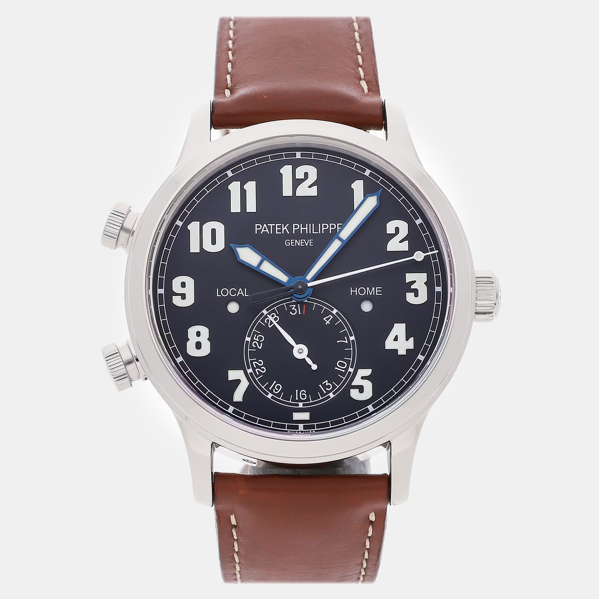 Pre-Owned Patek Philippe Complications Calatrava Pilot Travel Time 5524G-001 42 mm, Blue
Pre-Owned Patek Philippe Complications Calatrava Pilot Travel Time 5524G-001 42 mm, Blue