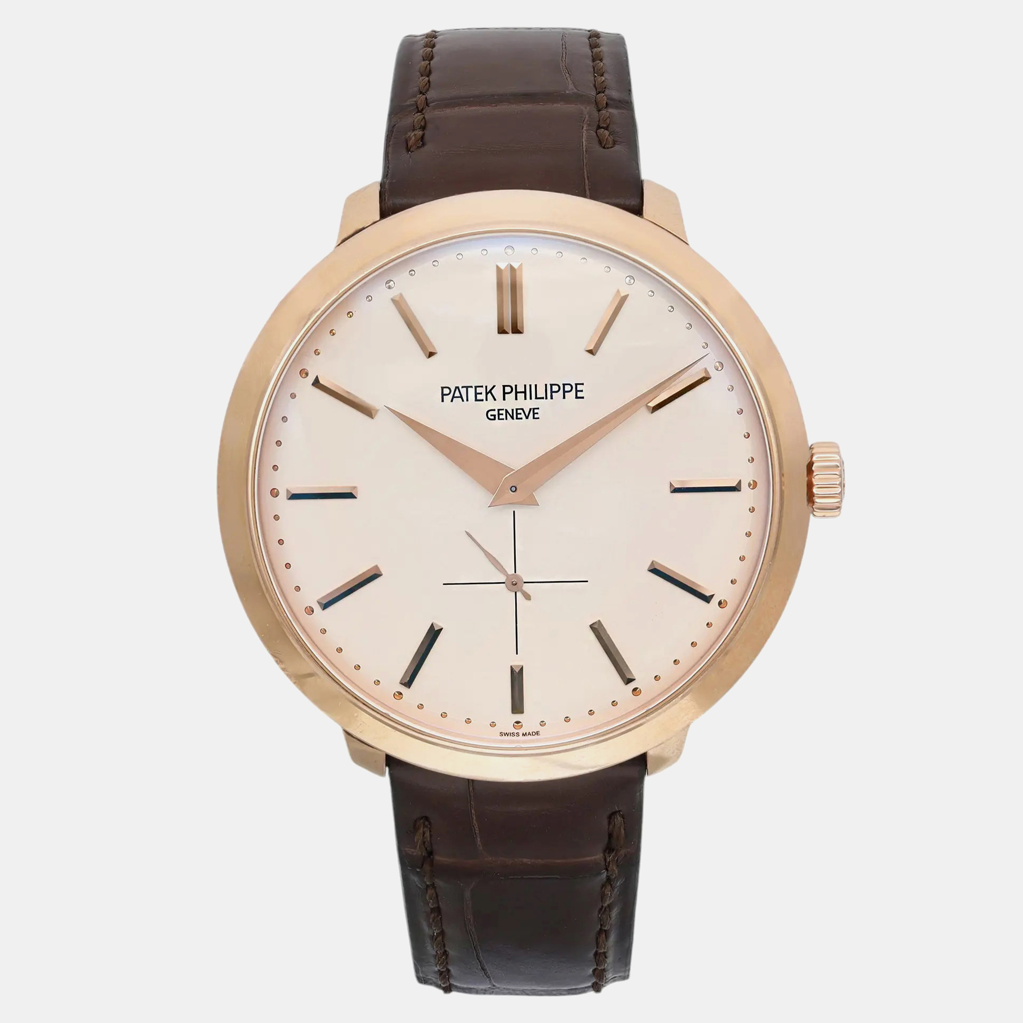 Patek Philippe Cream 18k Rose Gold Calatrava 5123R-001 Manual Winding Men's Wristwatch 38 mm
Patek Philippe Cream 18k Rose Gold Calatrava 5123R-001 Manual Winding Men's Wristwatch 38 mm
