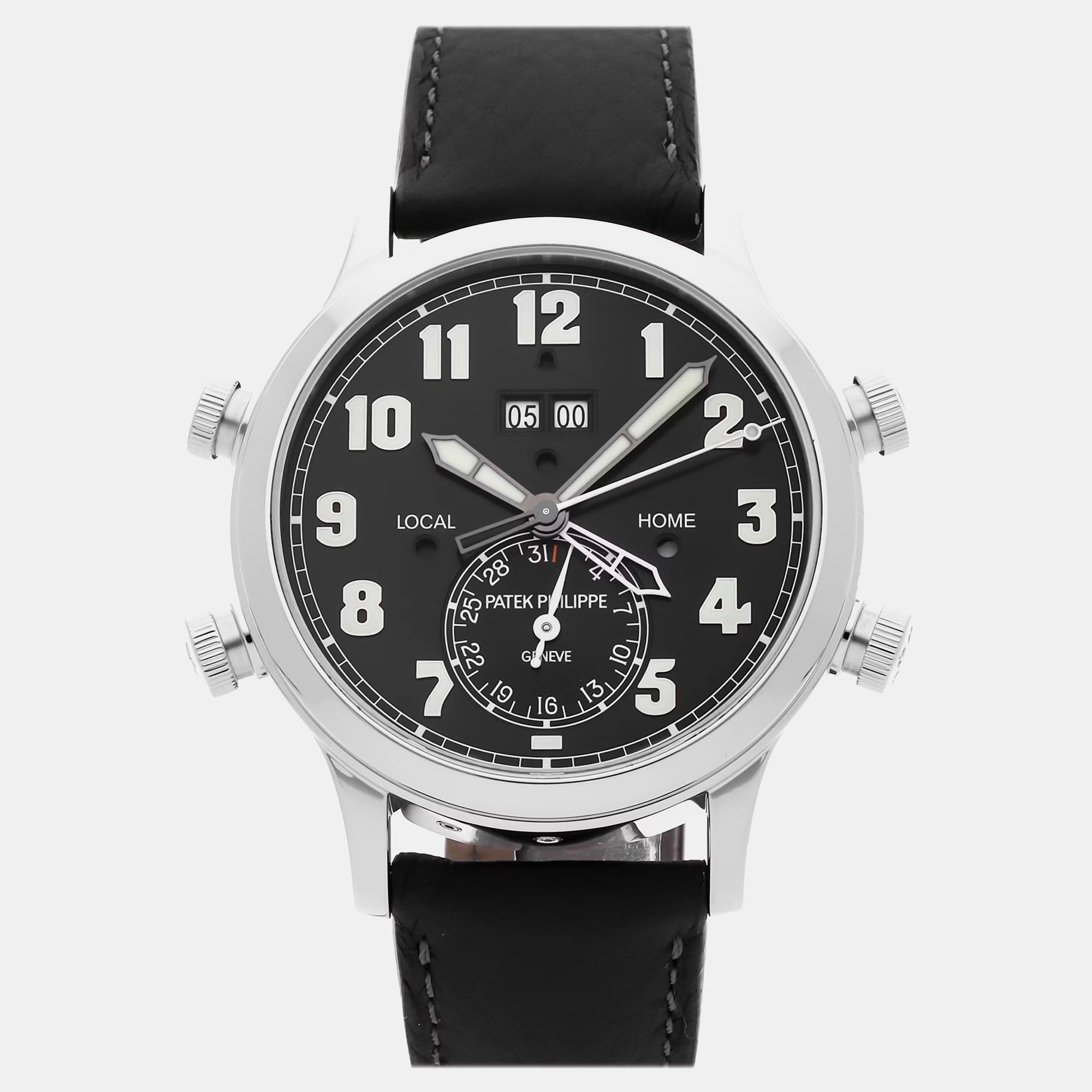 Pre-Owned Patek Philippe Grand Complication Alarm Travel Time 5520P-001 42.2 mm, Black
Pre-Owned Patek Philippe Grand Complication Alarm Travel Time 5520P-001 42.2 mm, Black
