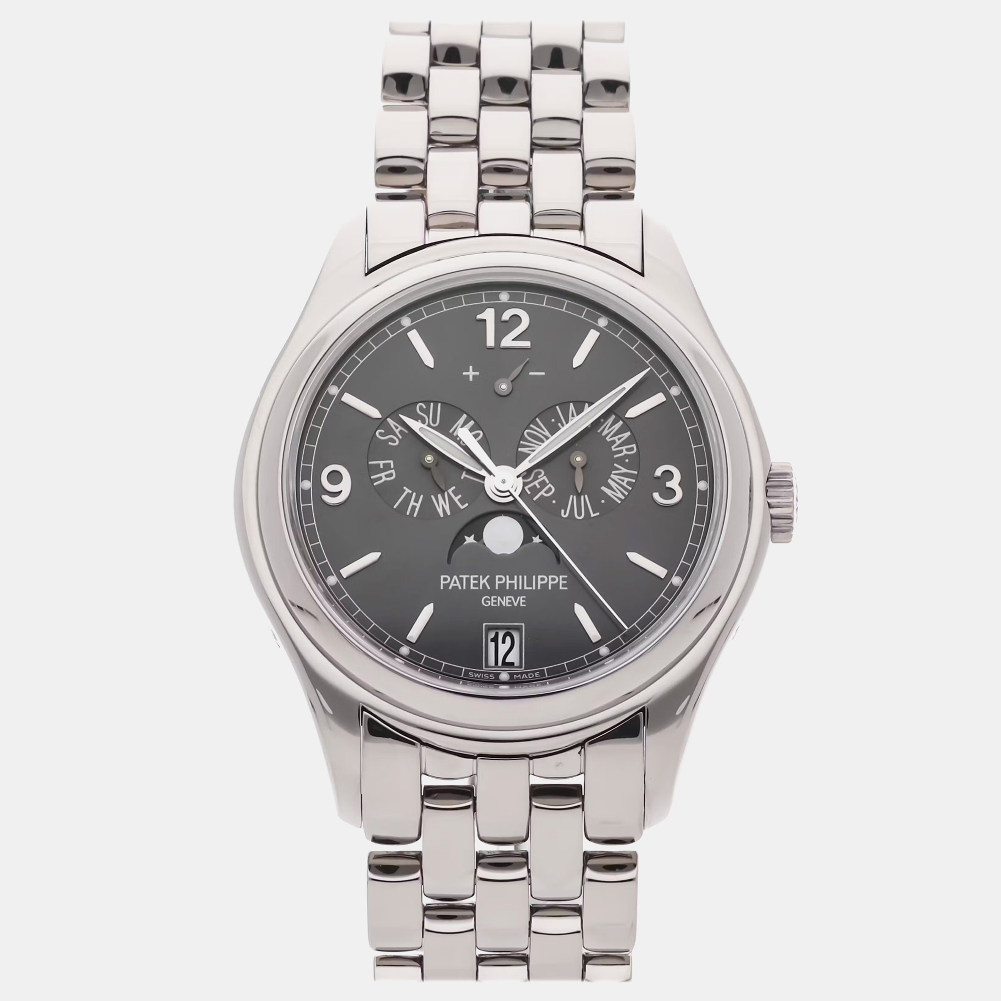 Pre-Owned Patek Philippe Complications Annual Calendar Moonphases, Grey
Pre-Owned Patek Philippe Complications Annual Calendar Moonphases, Grey