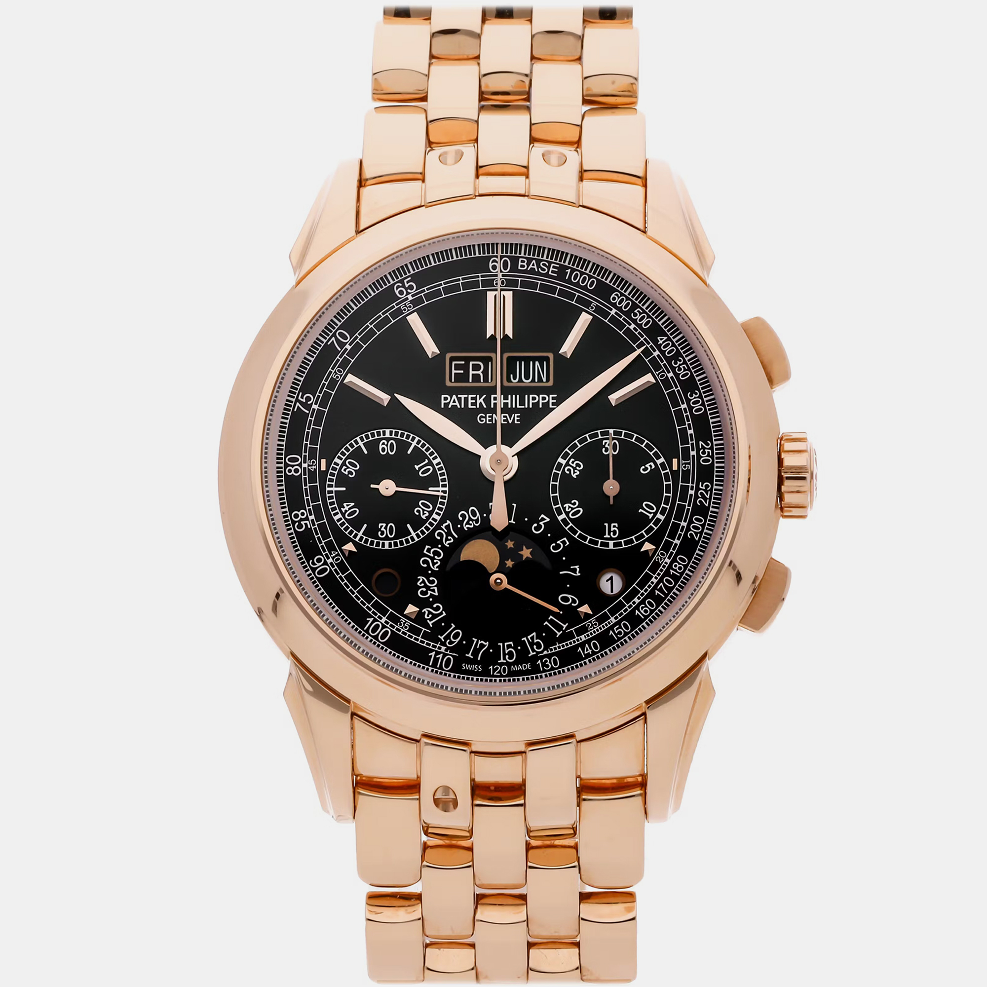 Pre-Owned Grand Complications Perpetual Calendar Chronograph 5270/1R-001 18k Rose Gold Men's Wristwatch 41 mm - Patek Philippe - Modalova