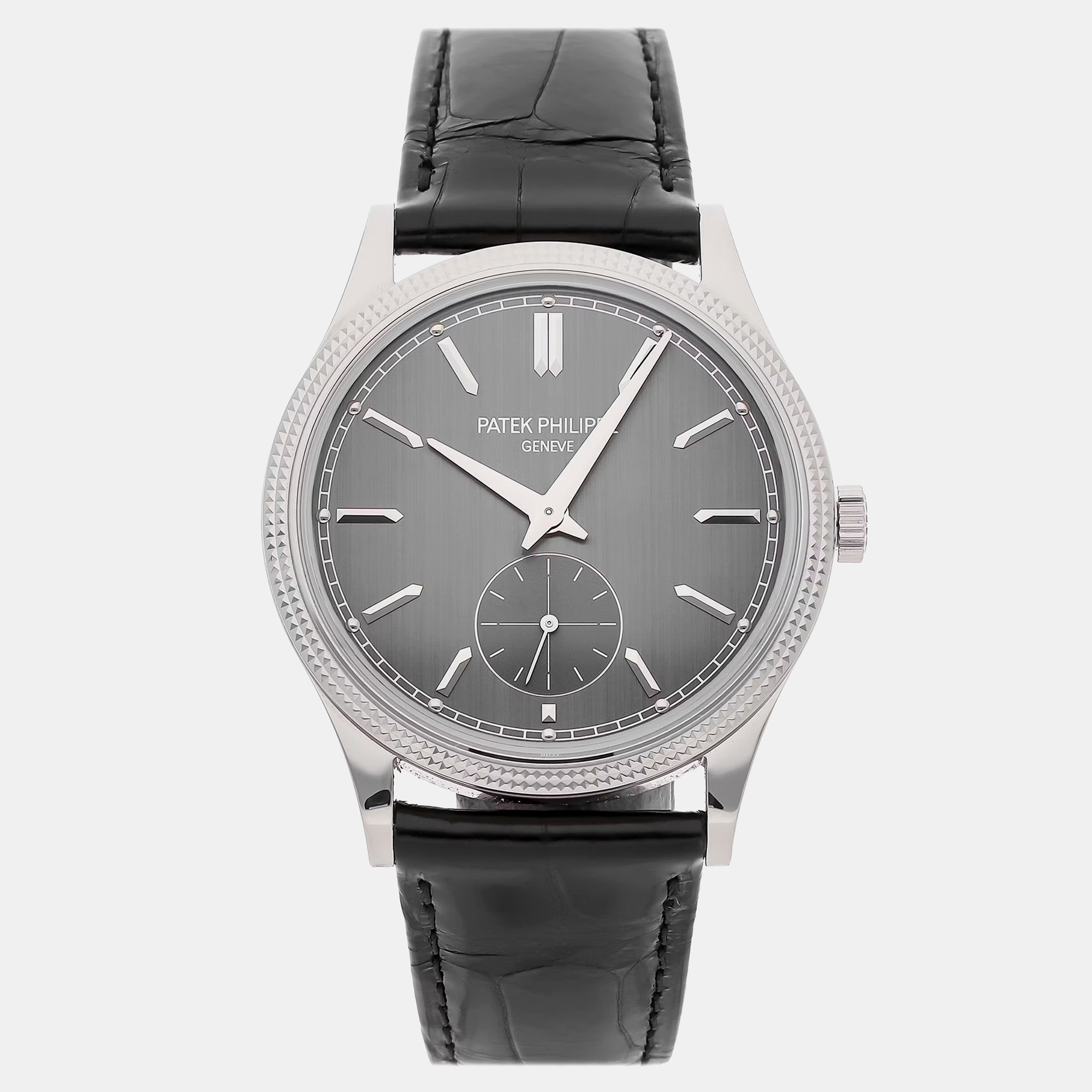 Pre-Owned Calatrava 6119G-001 Manual Winding 18k White Gold Wristwatch 39 mm - Patek Philippe - Modalova
