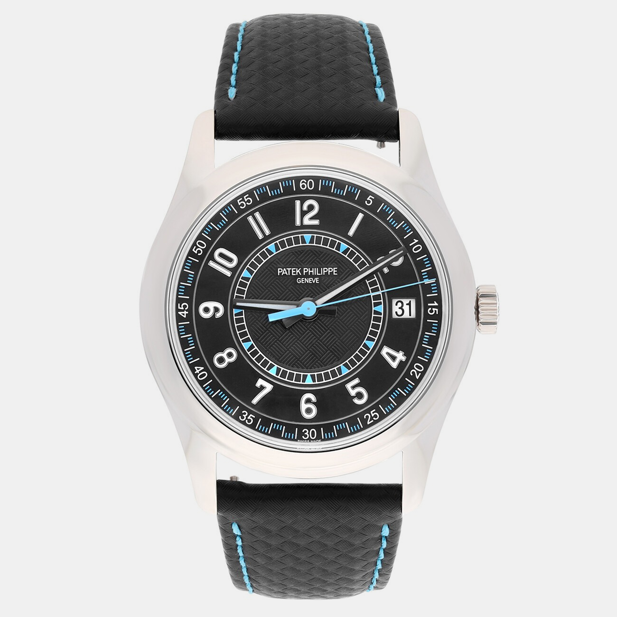 Calatrava 6007G-011 Automatic 18k White Gold Men's Wristwatch 40 mm - Patek Philippe - Modalova