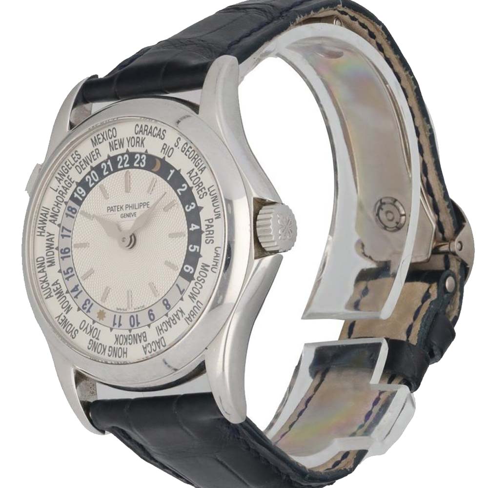 Patek Philippe Silver 18K White Gold World Time 5110G-001 Men's Wristwatch 37 MM
Patek Philippe Silver 18K White Gold World Time 5110G-001 Men's Wristwatch 37 MM
