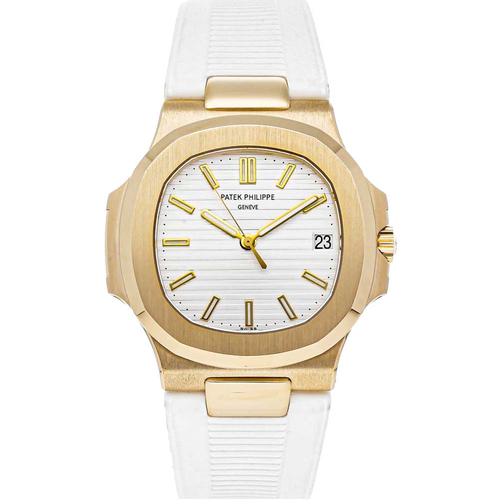 Patek Philippe White 18K Yellow Gold Nautilus 5711J-001 Men's Wristwatch 40 MM