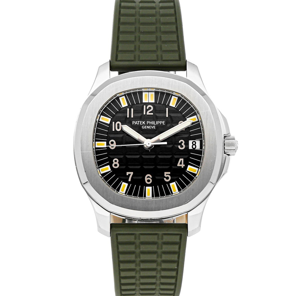 Patek Philippe Black Stainless Steel Aquanaut 5065/1A-010 Men's Wristwatch 38 MM