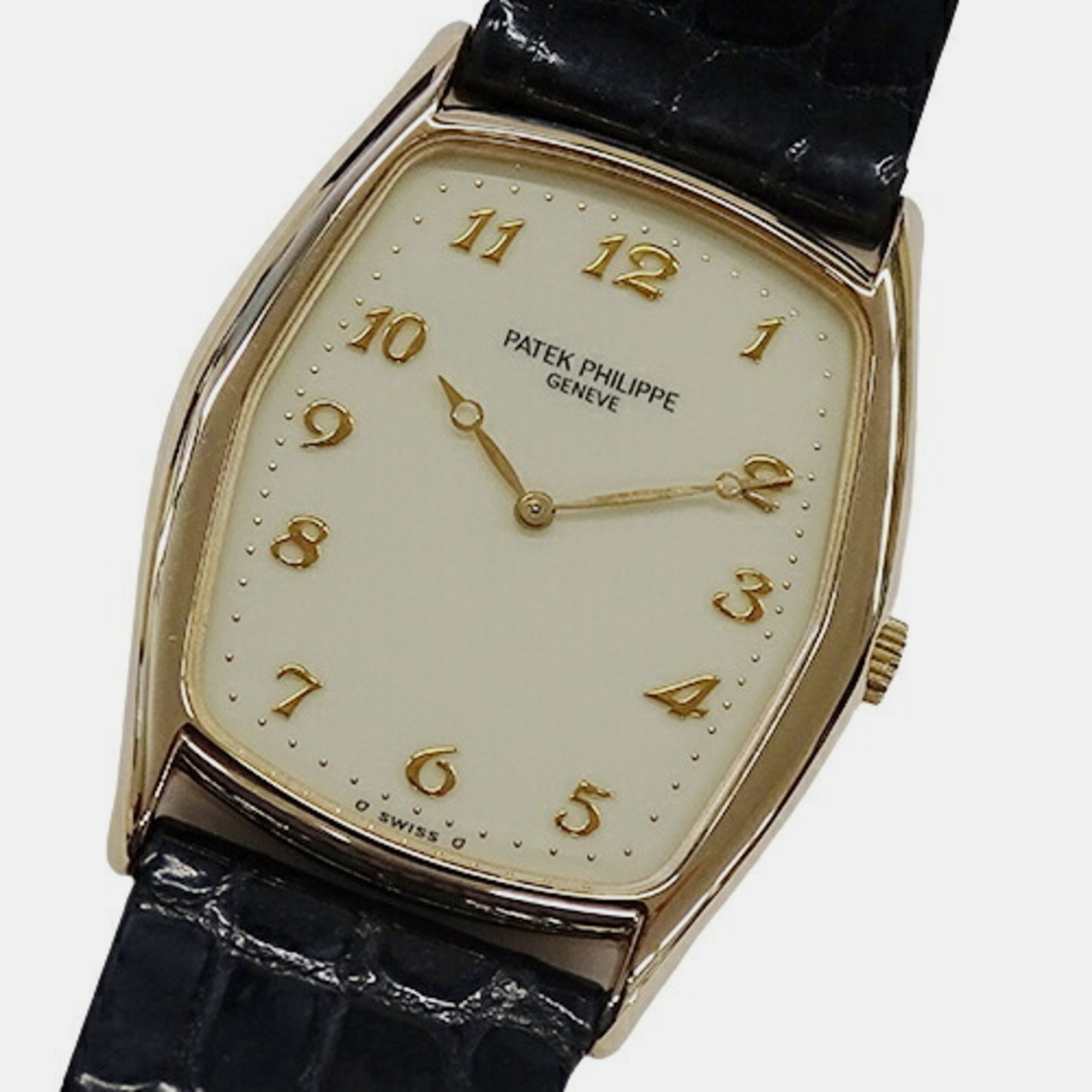 Patek Philippe White 18k Rose Gold Gondolo 3842R Manual Winding Men's Wristwatch 28 Mm