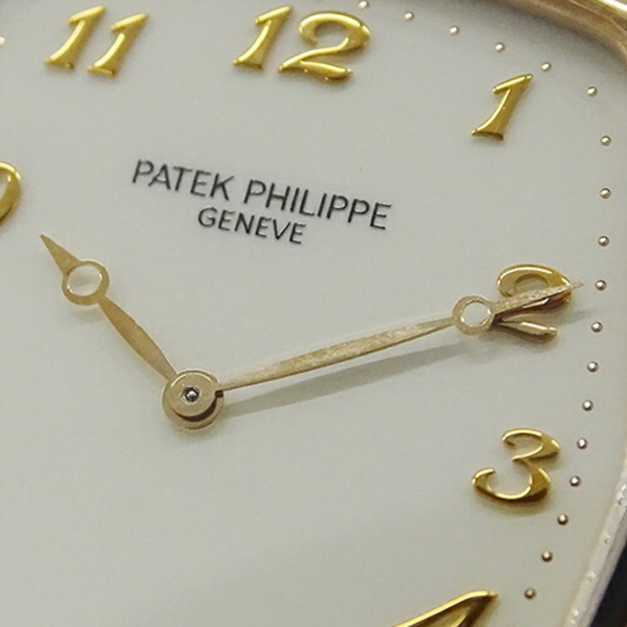 Patek Philippe White 18k Rose Gold Gondolo 3842R Manual Winding Men's Wristwatch 28 Mm
