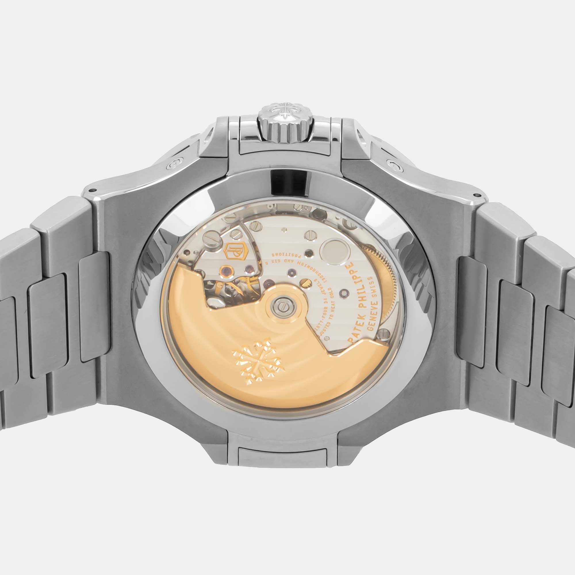 Patek Philippe Blue Stainless Steel Nautilus 5726/1A-014 Automatic Men's Wristwatch 40 Mm
