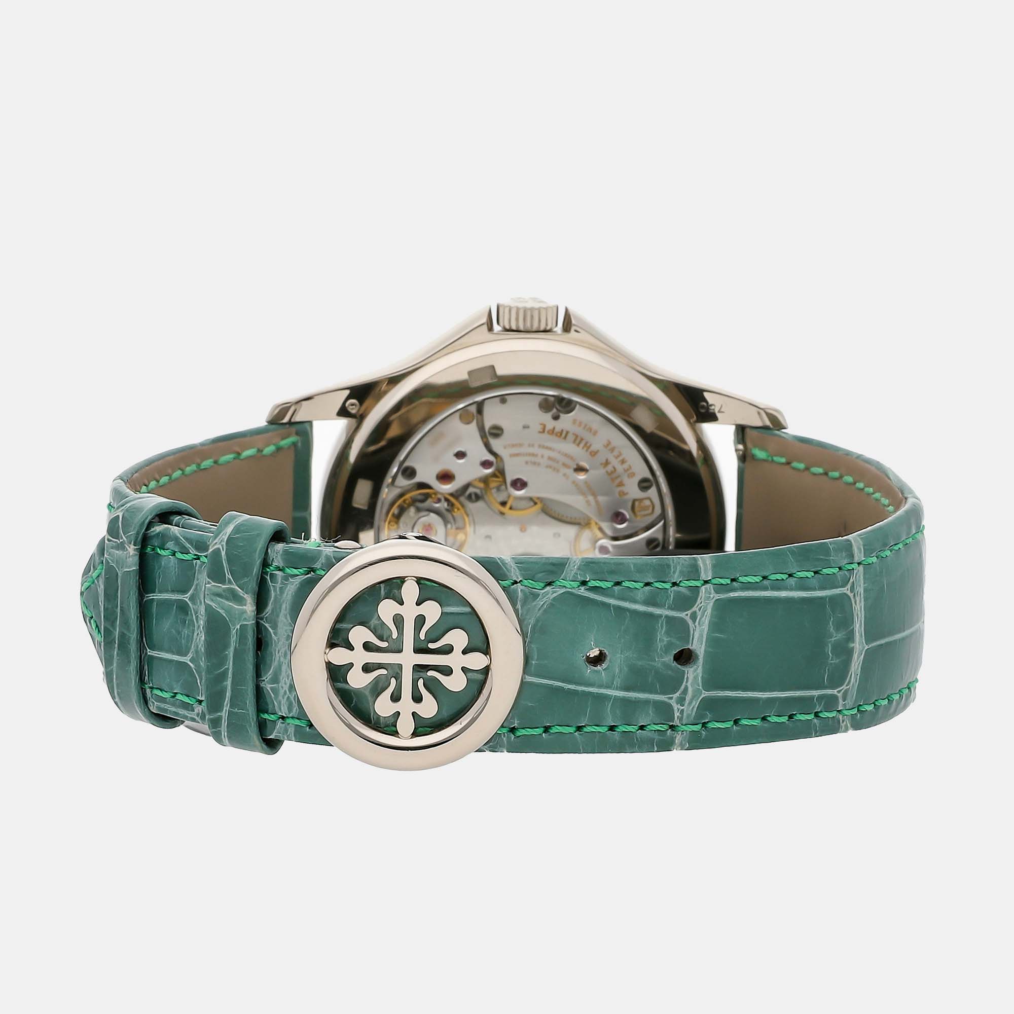 Patek Philippe Silver 18k White Gold Complications 5131G-010 Men's Wristwatch 40 Mm