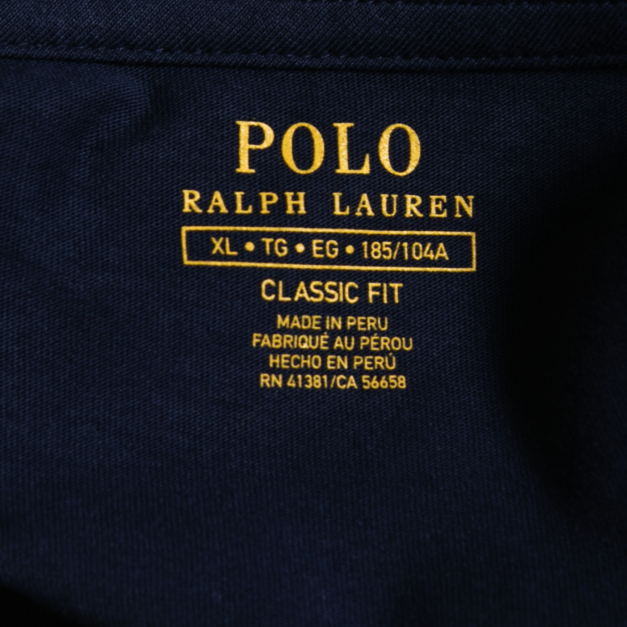 Polo Ralph Lauren Ink Blue Cotton Classic Fit T-Shirt XL