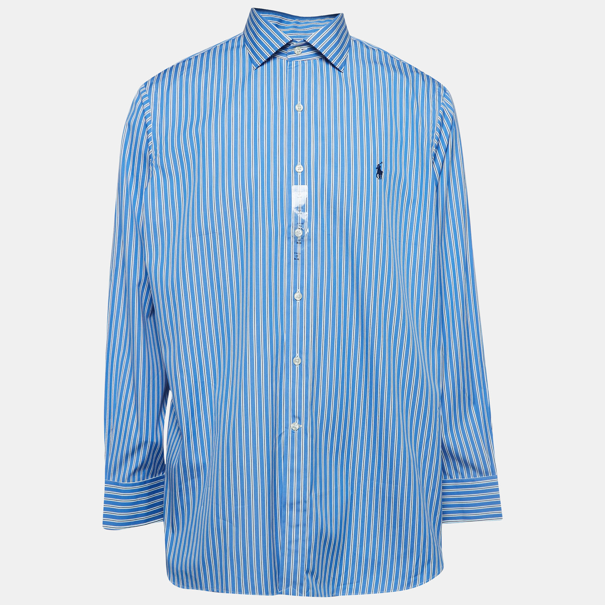 Polo ralph lauren pinstripe cotton buttoned shirt xxl