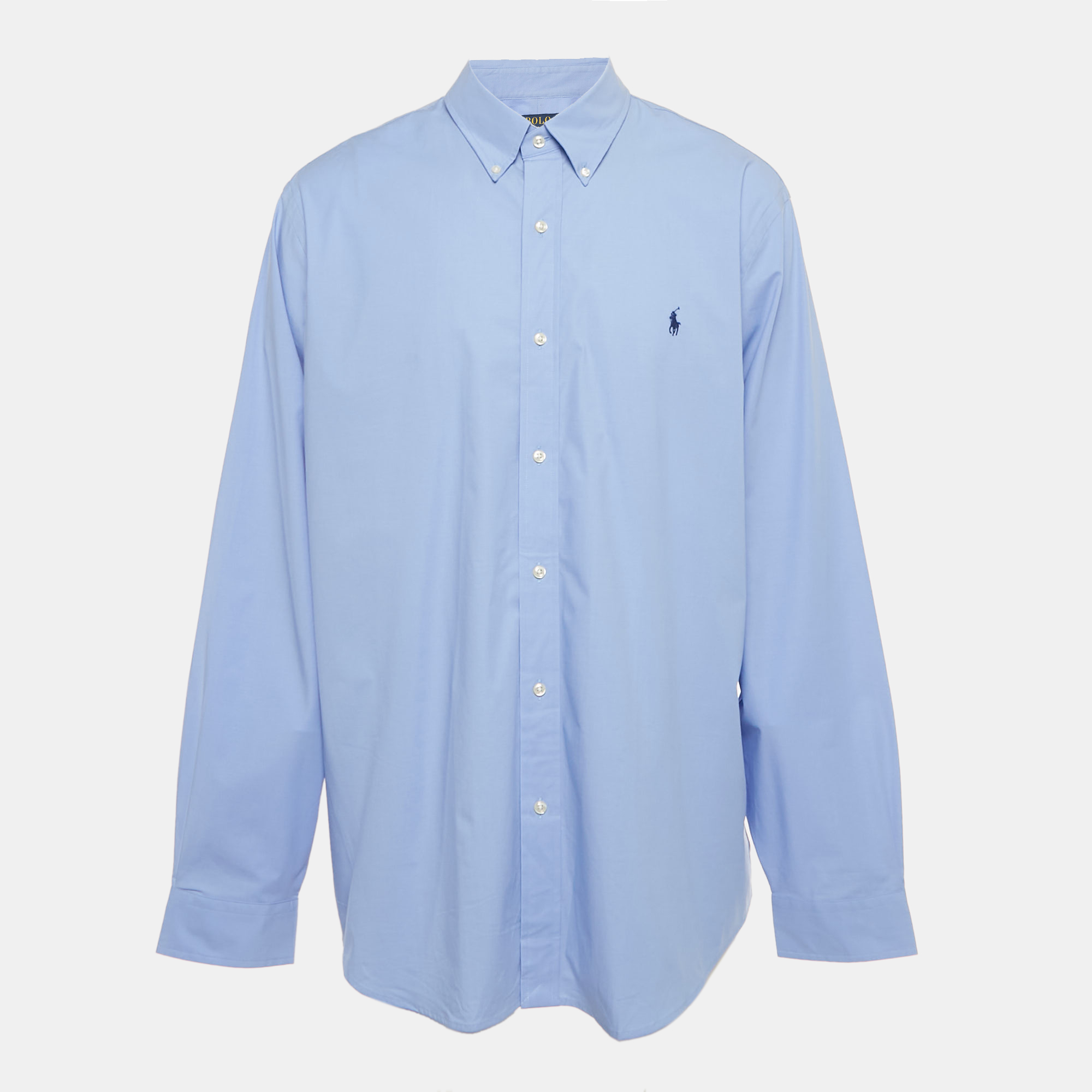 Polo Ralph Lauren Blue Logo Embroidered Cotton Shirt XXL
Polo Ralph Lauren Blue Logo Embroidered Cotton Shirt XXL