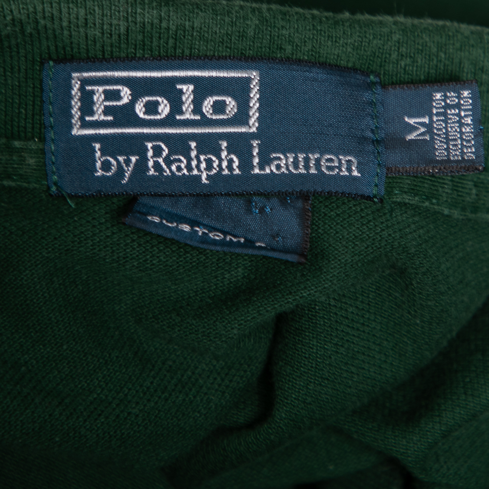 Polo Ralph Lauren Green Cotton Polo T-shirt M