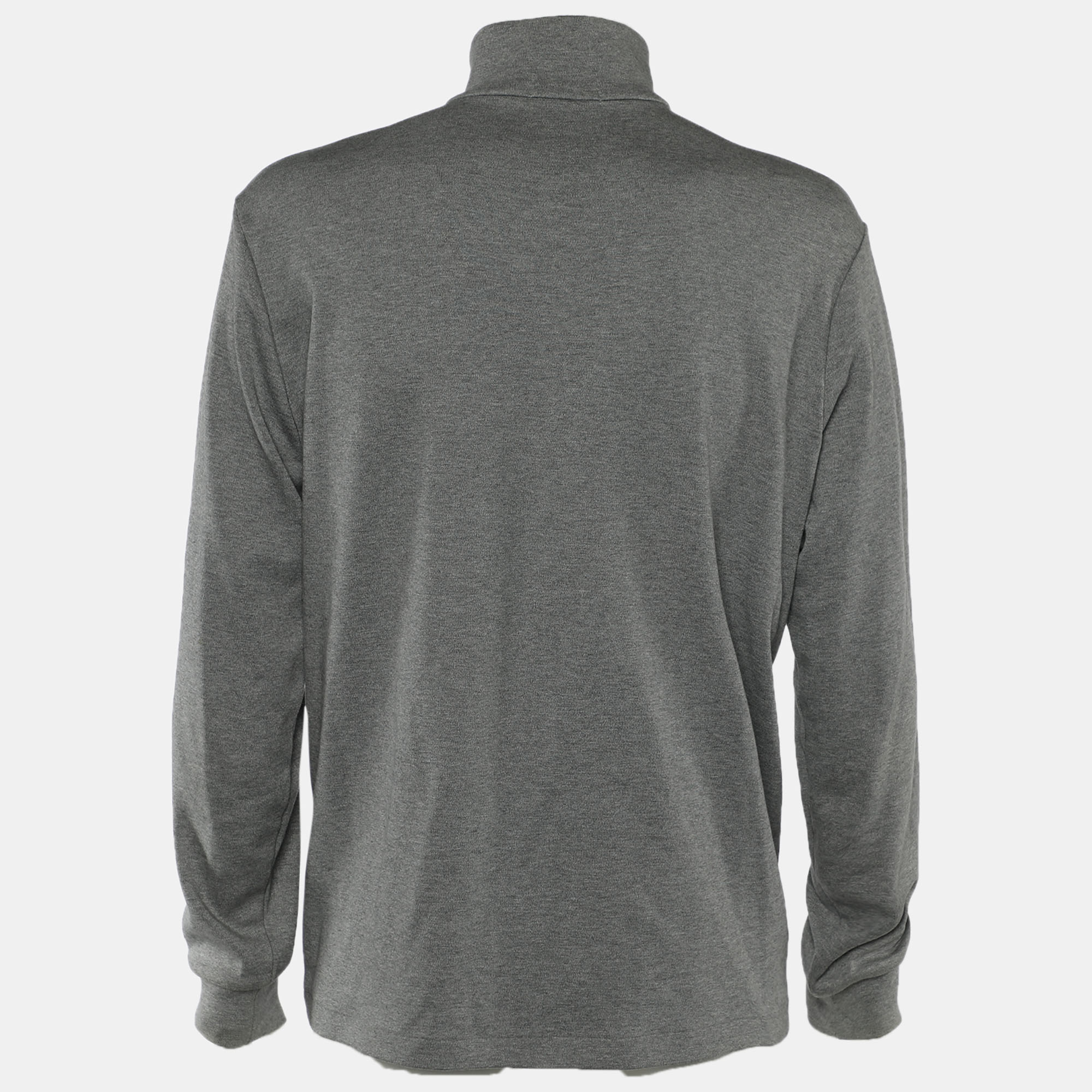 Polo Ralph Lauren Grey Knit Zip Front Embroidered Long Sleeve Sweater
Polo Ralph Lauren Grey Knit Zip Front Embroidered Long Sleeve Sweater