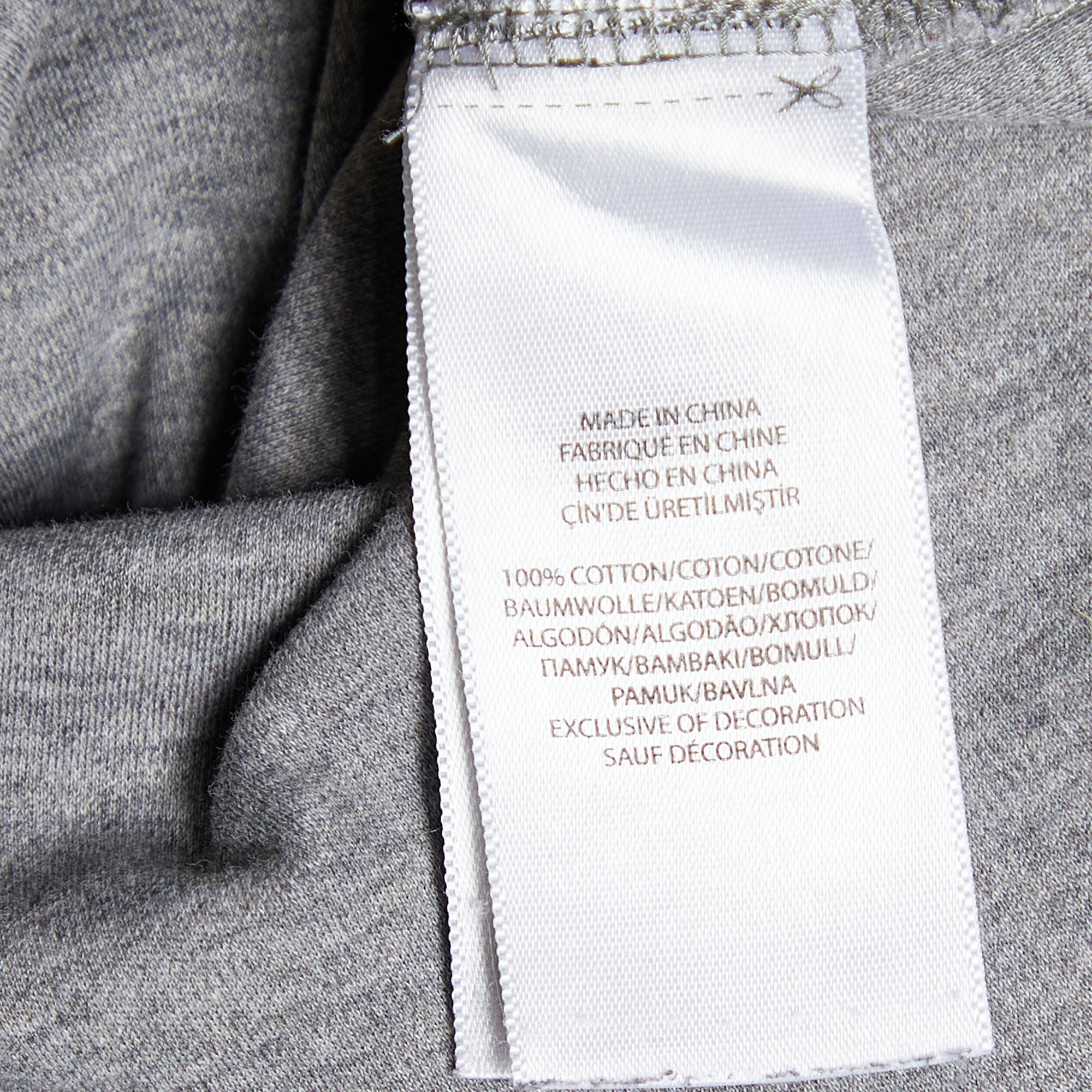 Polo Ralph Lauren Grey Cotton Logo Embroidered Polo T-Shirt M