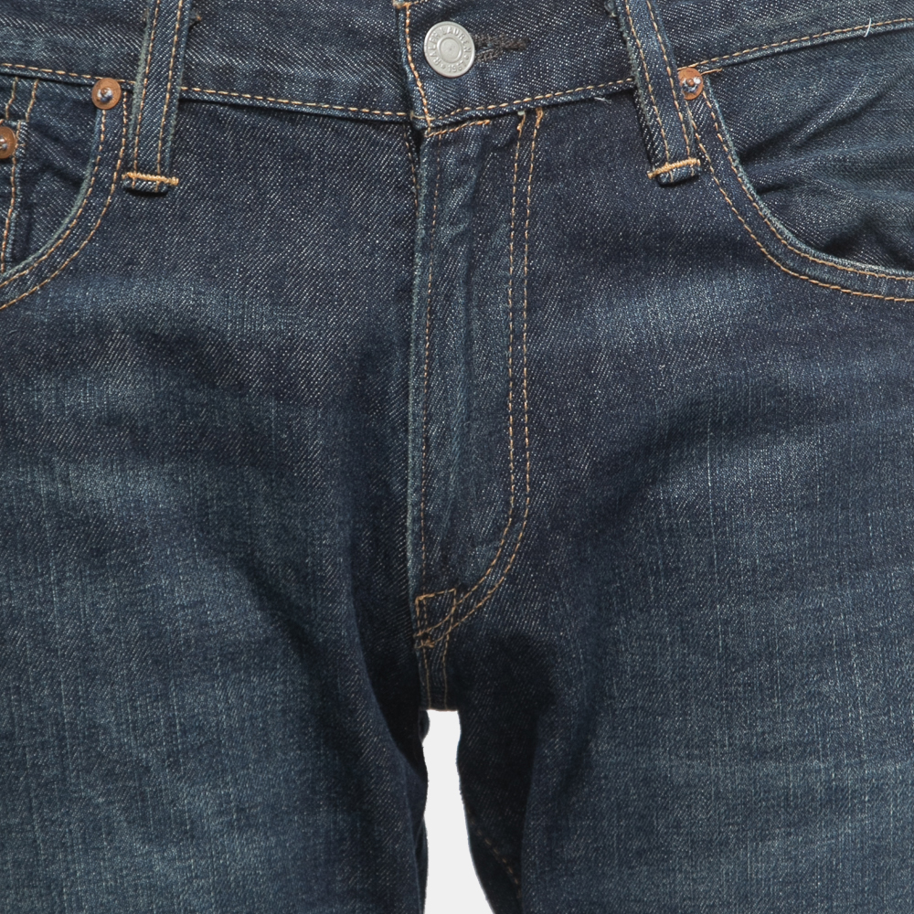Polo Ralph Lauren Dark Blue Denim Straight Leg Jeans M Waist 32