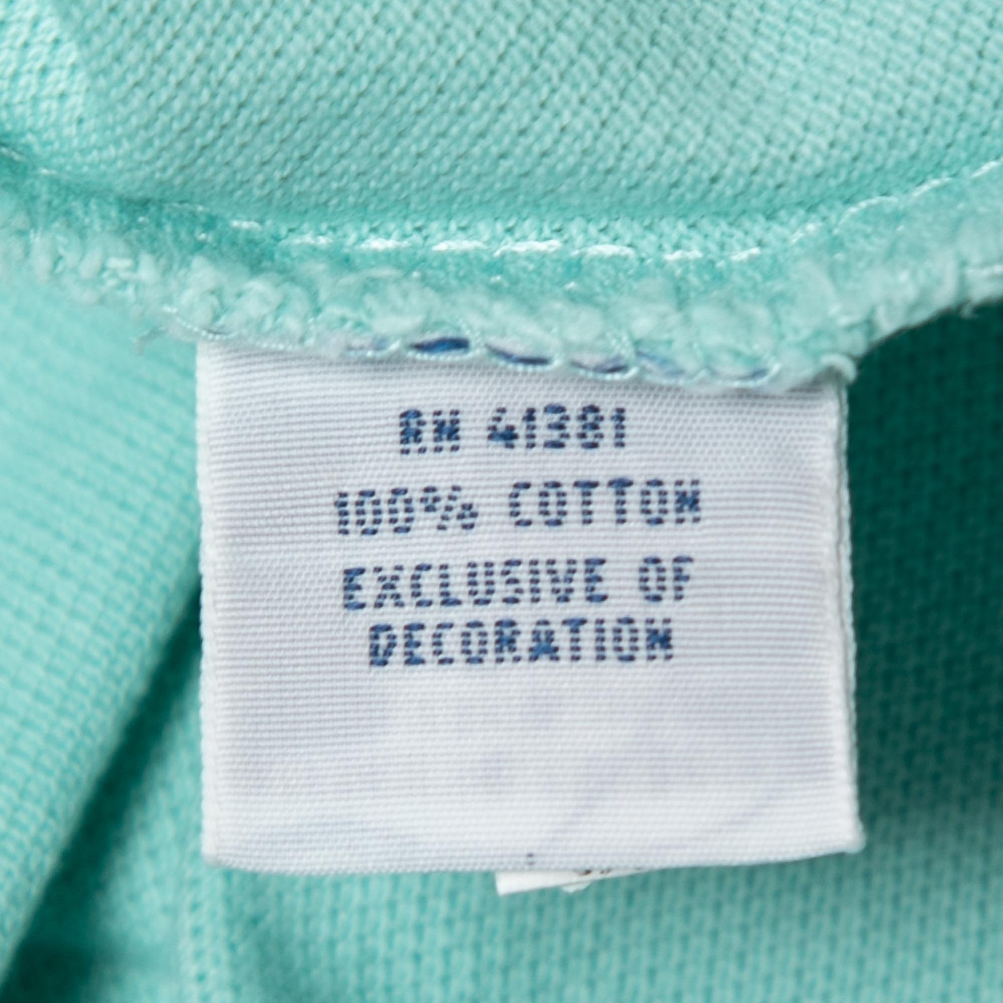 Polo Ralph Lauren Light Blue Cotton Pique Classic Fit Polo T-Shirt S