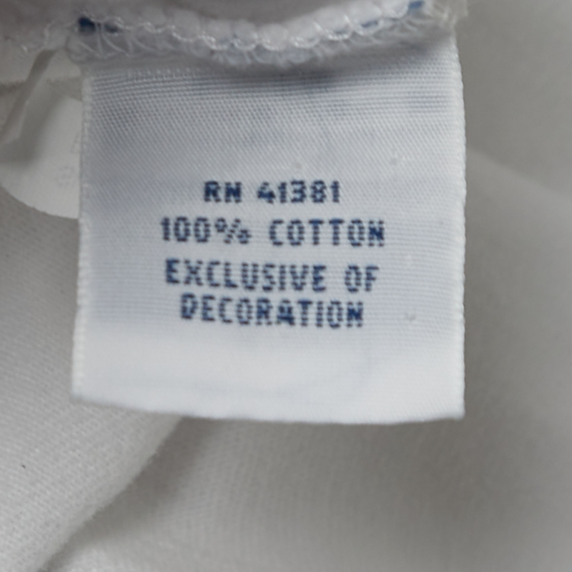 Polo Ralph Lauren White Cotton Knit Full Sleeve T-Shirt L