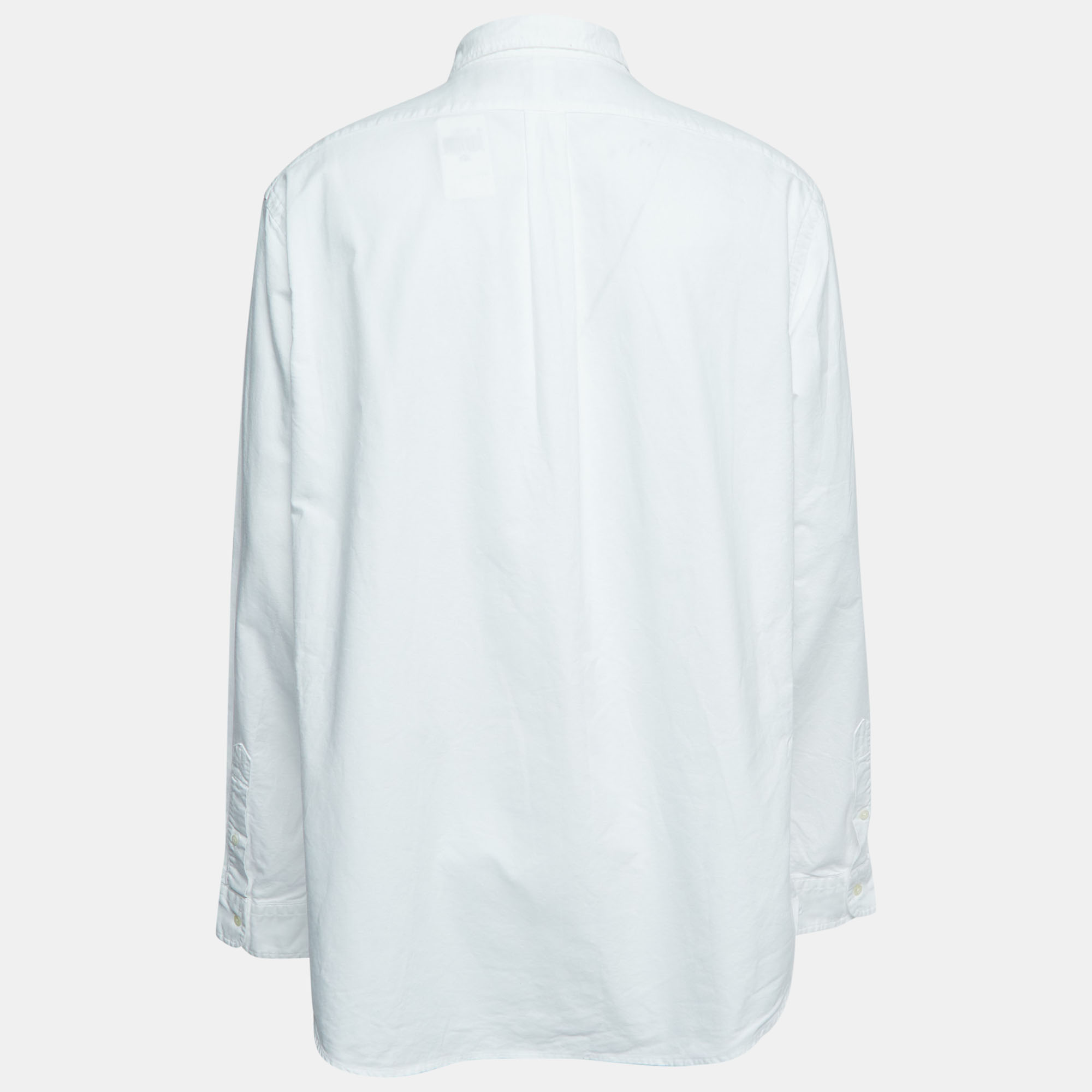 Polo Ralph Lauren White Logo Embroidered Cotton Button Down Full Sleeve Shirt
Polo Ralph Lauren White Logo Embroidered Cotton Button Down Full Sleeve Shirt