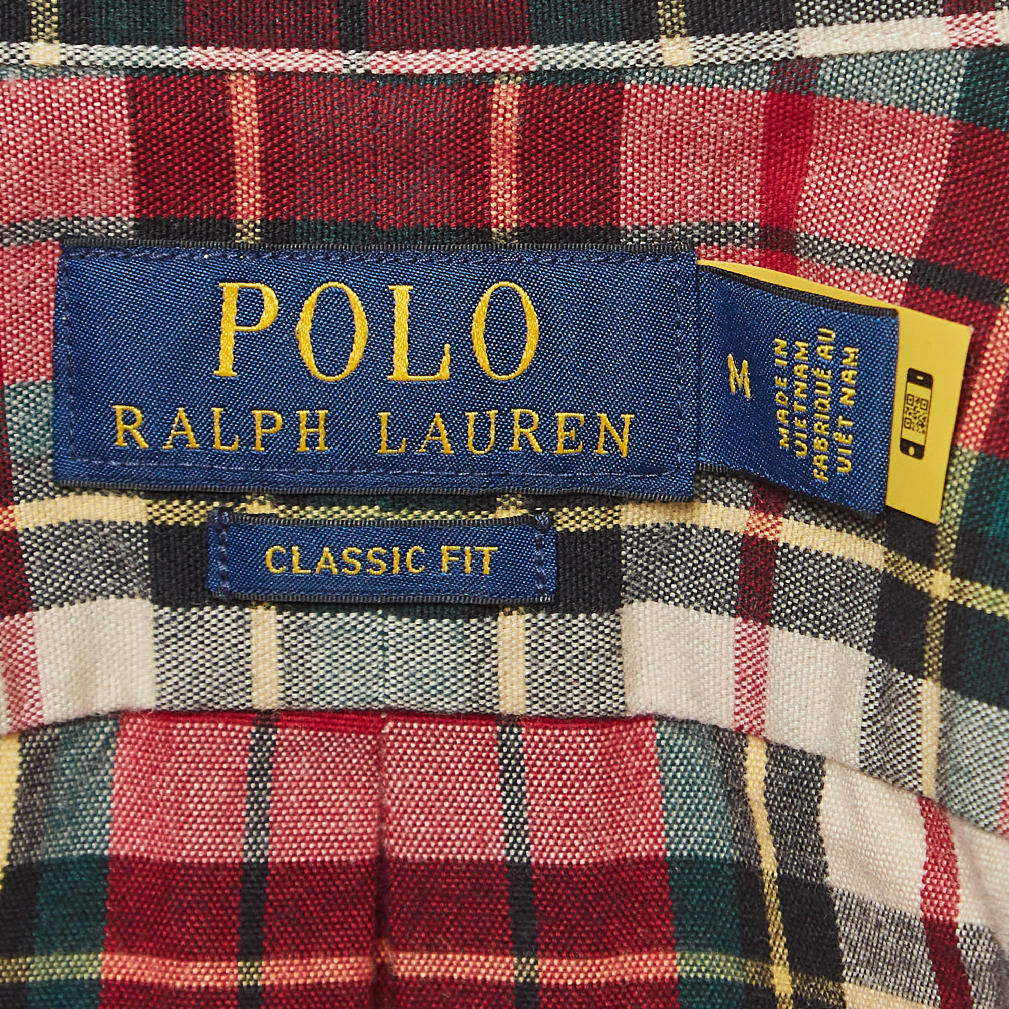 Polo Ralph Lauren Red Checked Cotton Flannel Shirt M