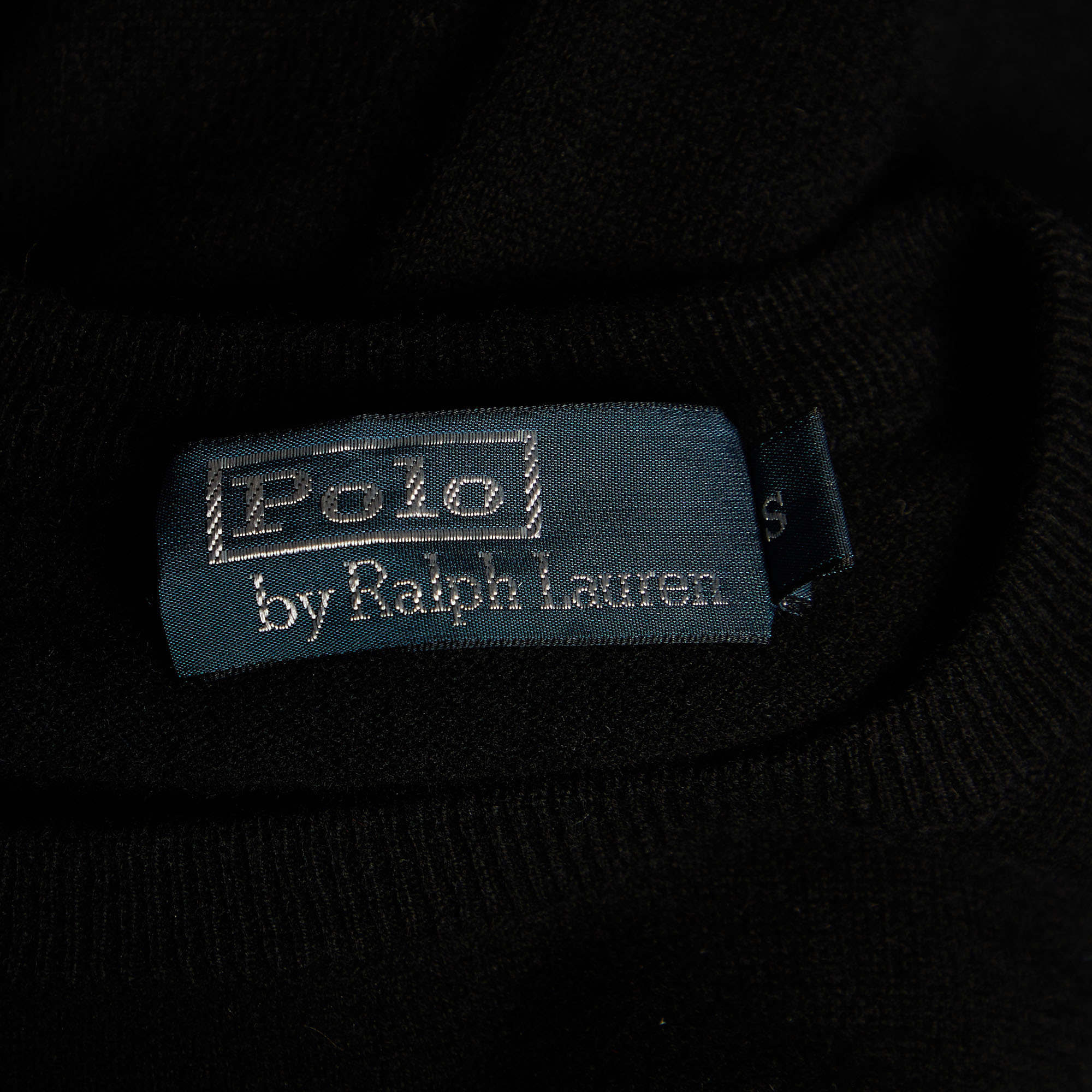 Polo Ralph Lauren Black Merino Wool Crew Neck Sweater S