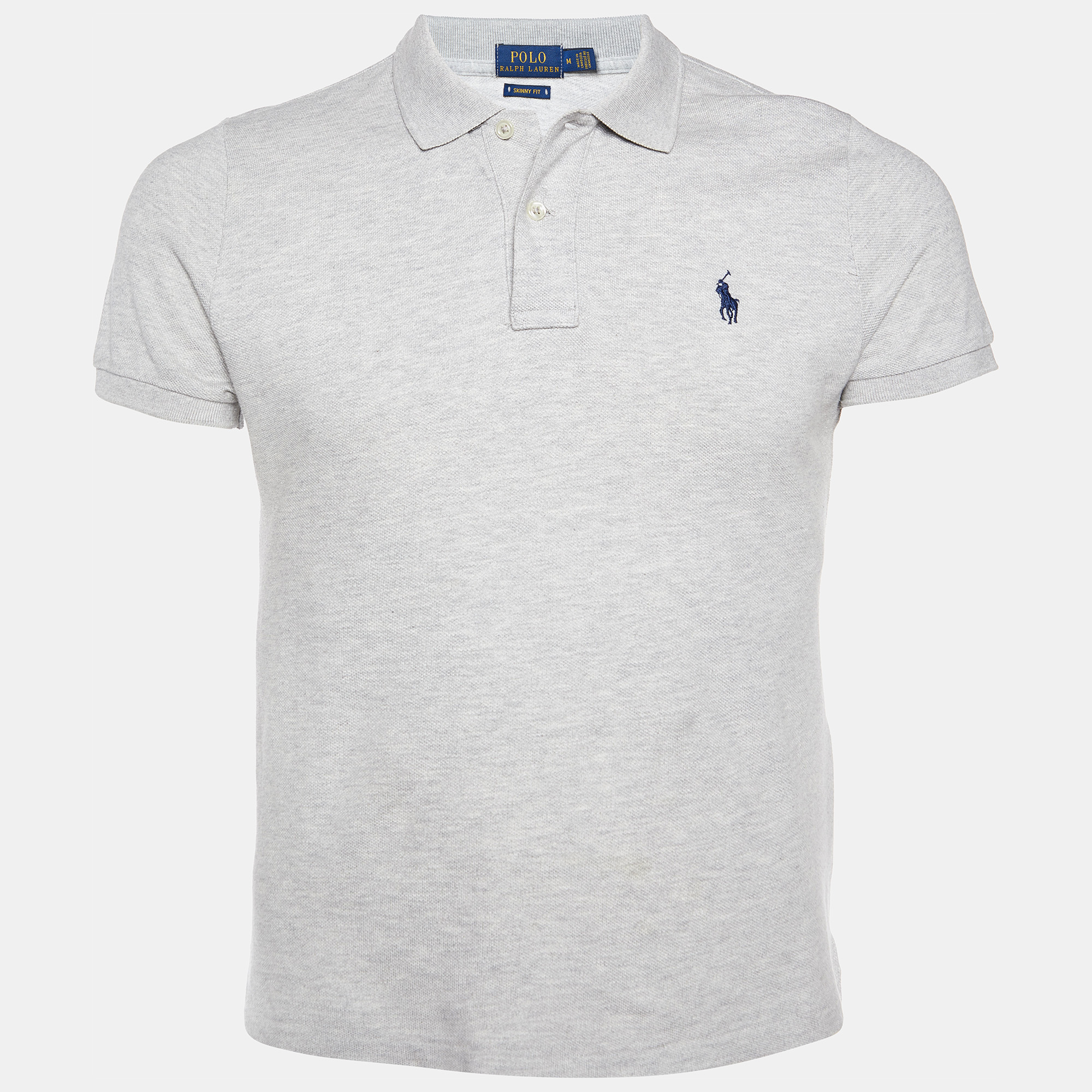 

Polo Ralph Lauren Grey Cotton Pique Polo T-Shirt