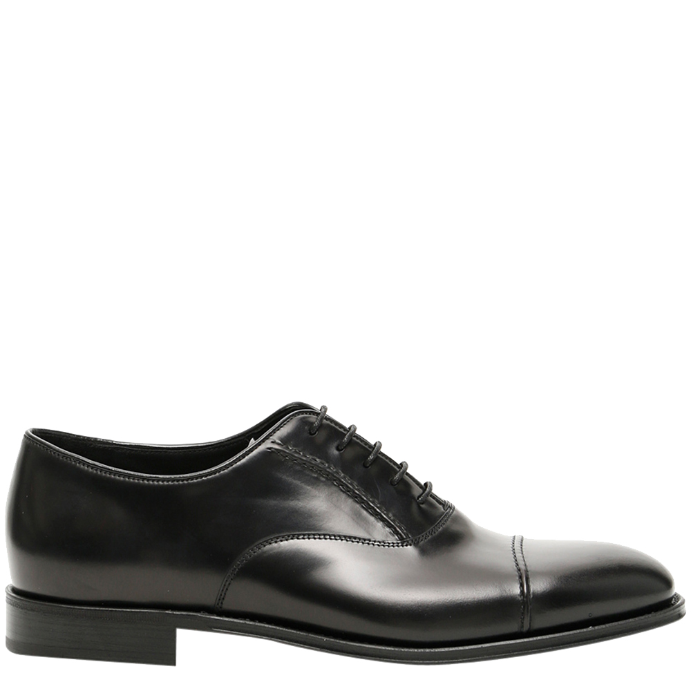 Prada Black Brushed leather Oxford shoes Size UK 5 EU 39