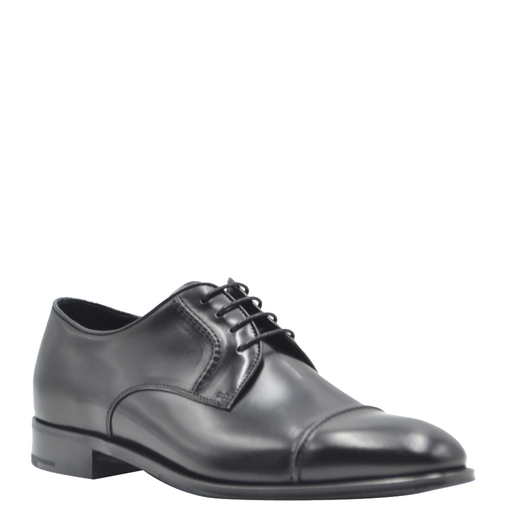 

Prada Black Leather Classic Derby Shoes Size UK 6.5